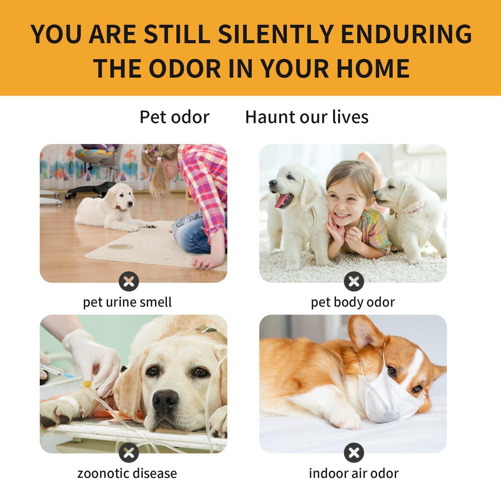Yebang Pet Fabric Deodorizer Spray Air Clean Pet Odor Indoor Long-lasting Air Freshener Deodorizer CJDropshipping
