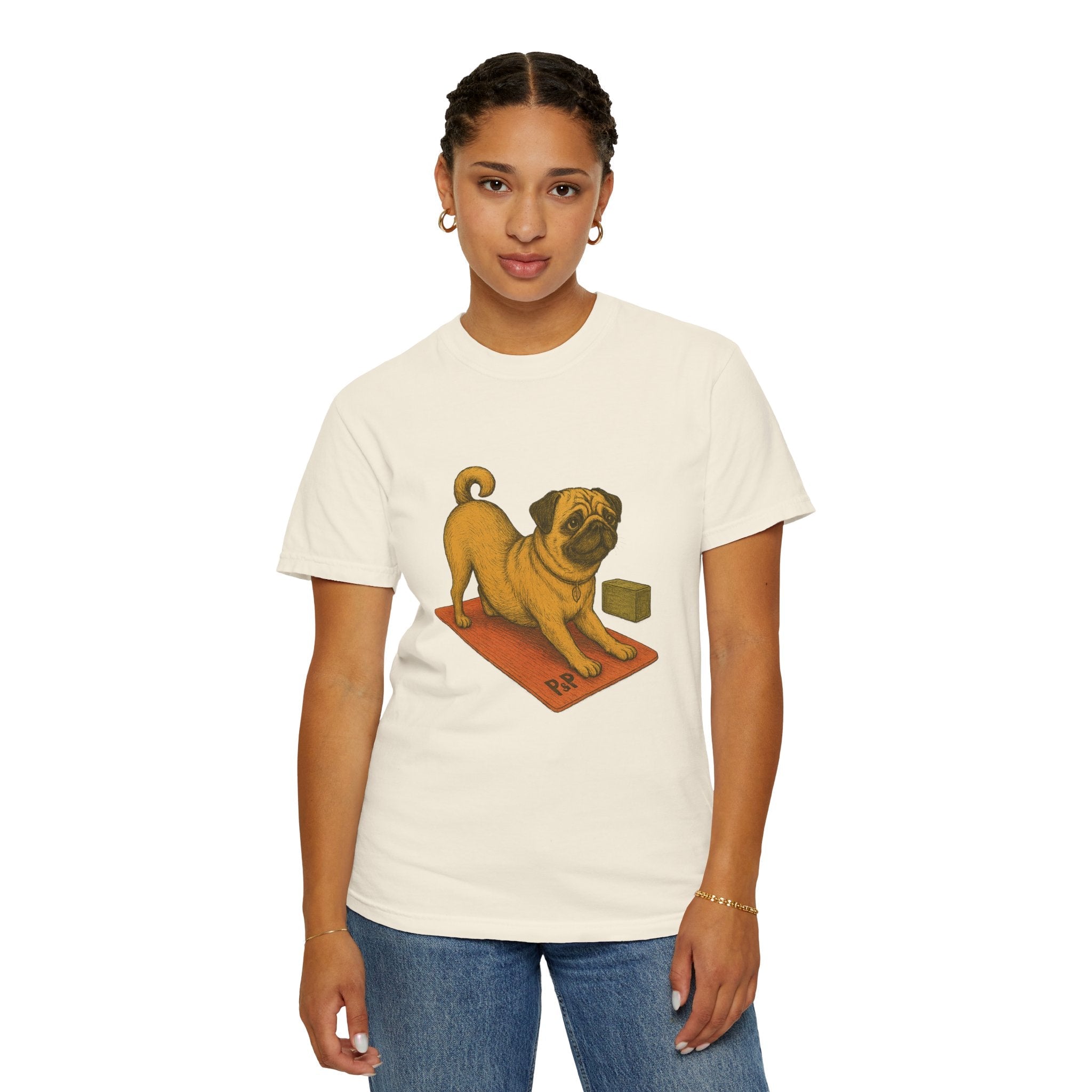 Unisex (Puggo) Yoga T-Shirt by Paws&Peace Printify