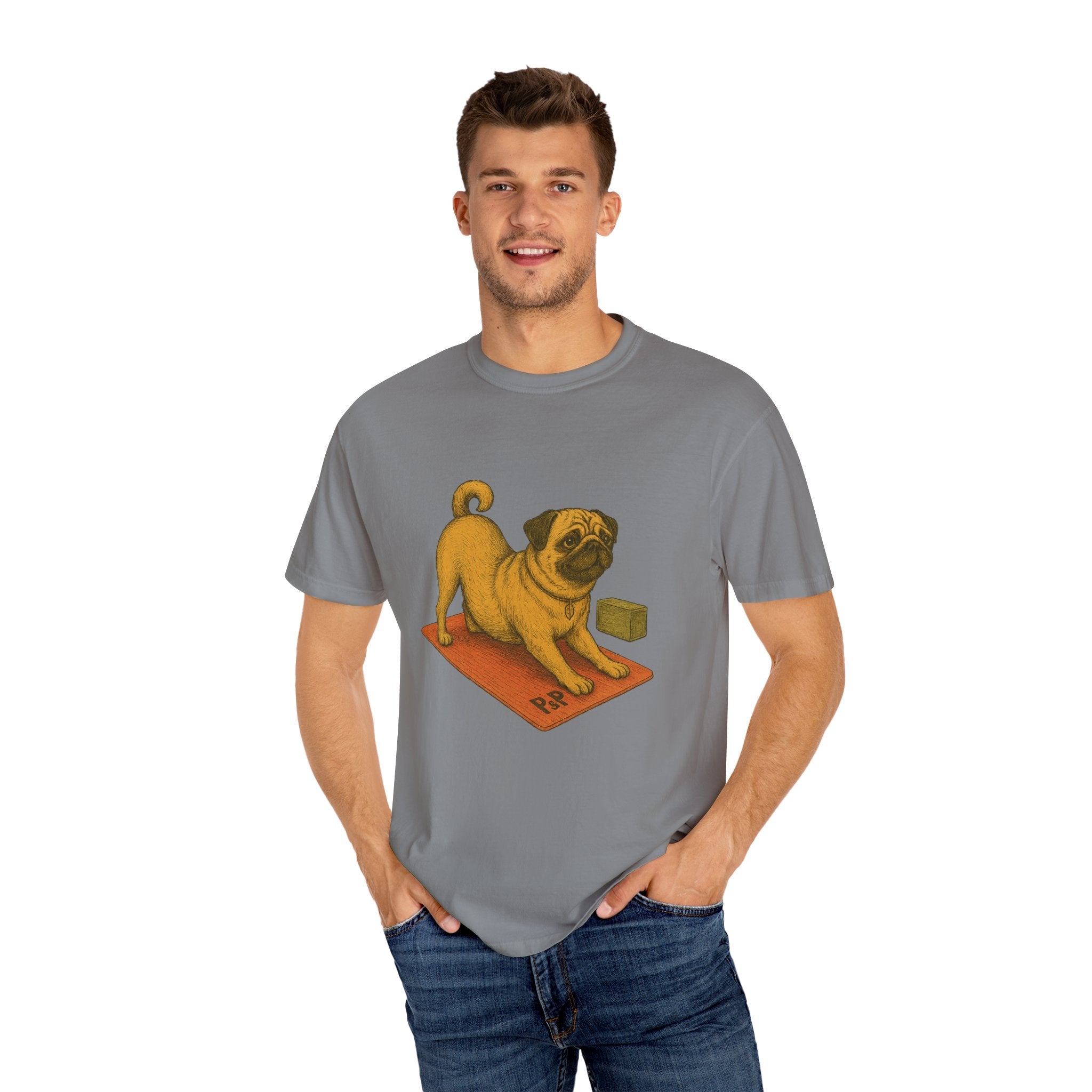Unisex (Puggo) Yoga T-Shirt by Paws&Peace Printify