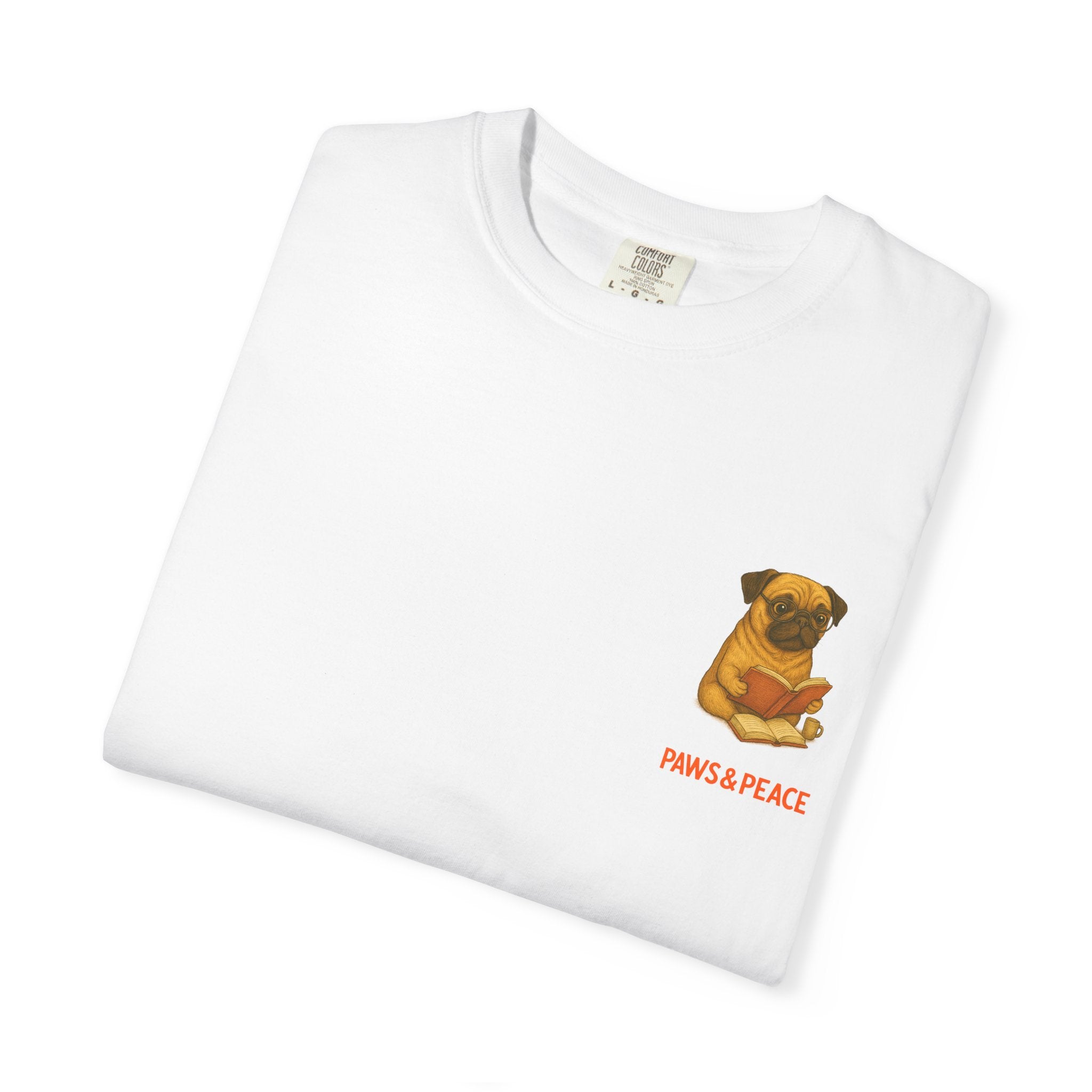Unisex (Puggo) Reading in Almere T-Shirt by Paws&Peace Printify