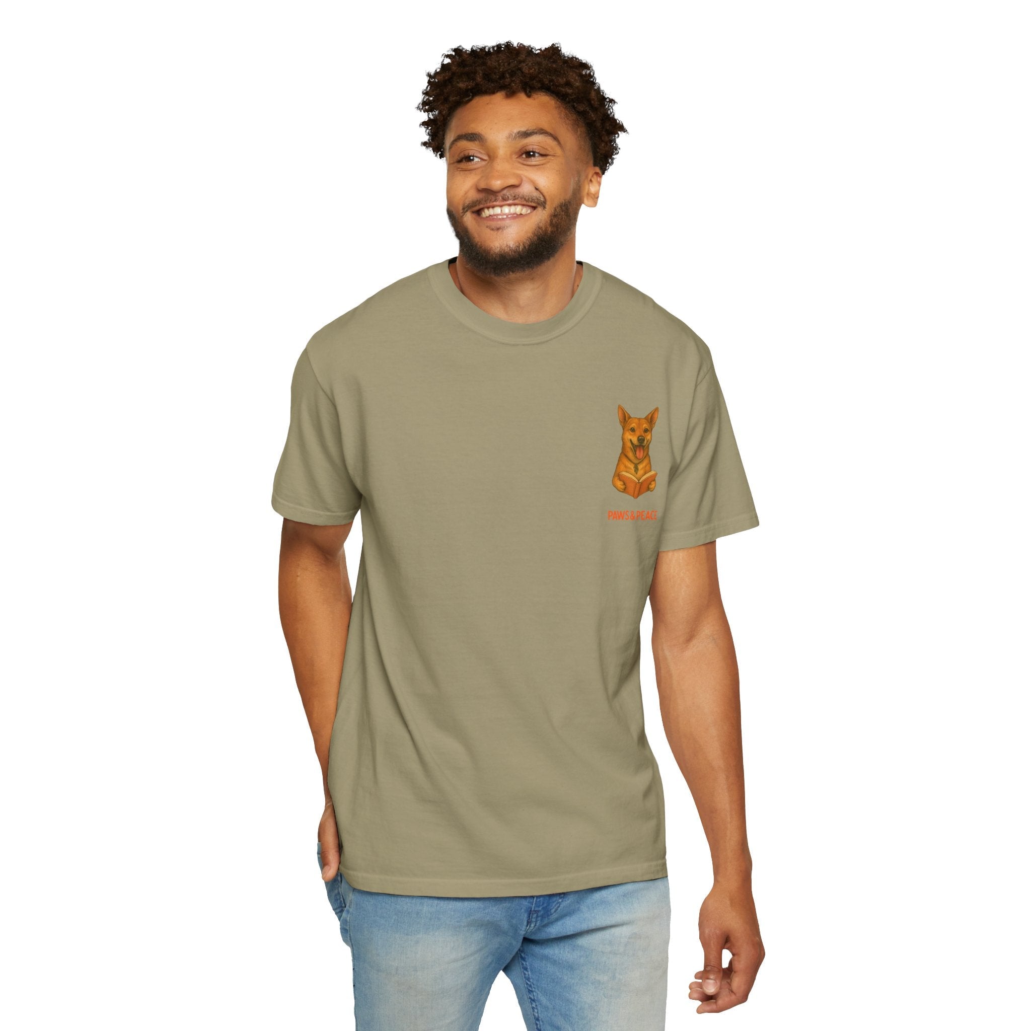 Unisex (Long9) Reading in Almere T-Shirt by Paws&Peace Printify