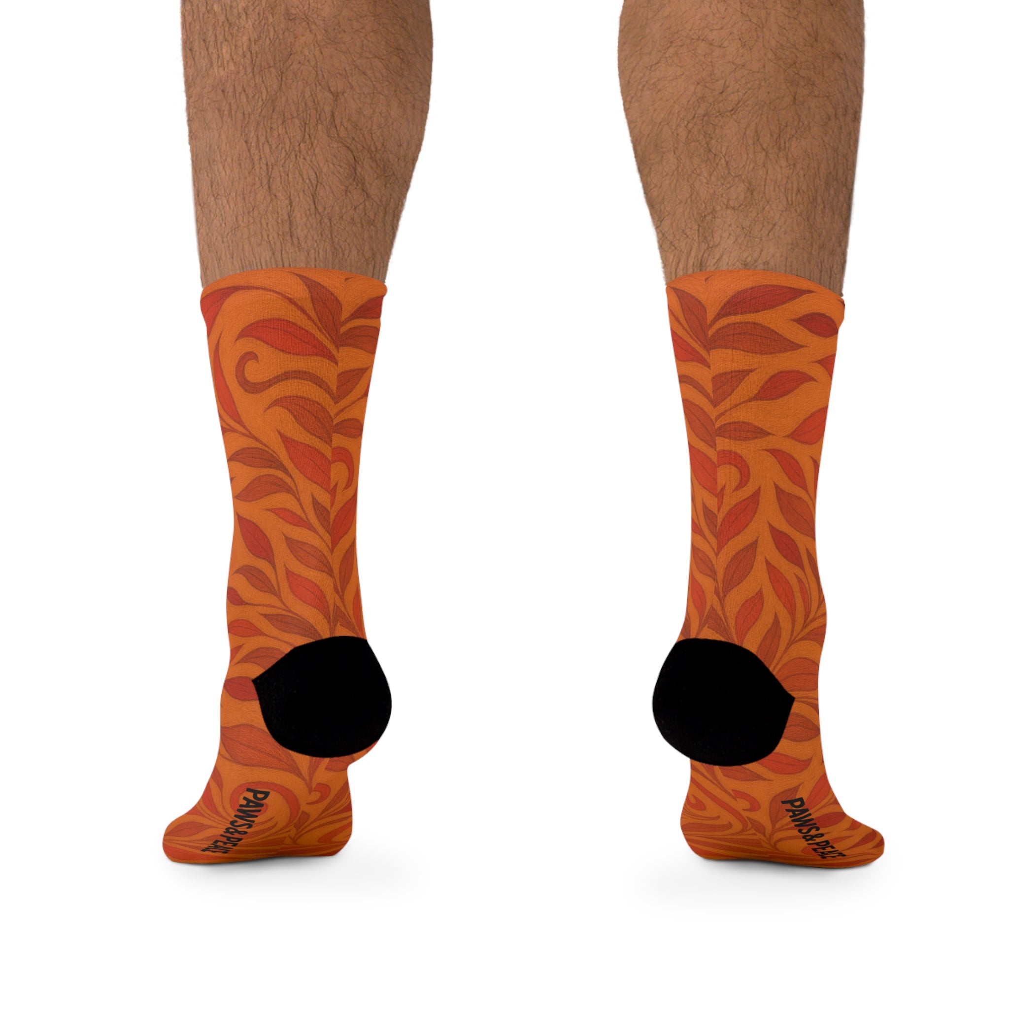 Paws&Peace Eco-Friendly Socks for Nature (Orange) Printify