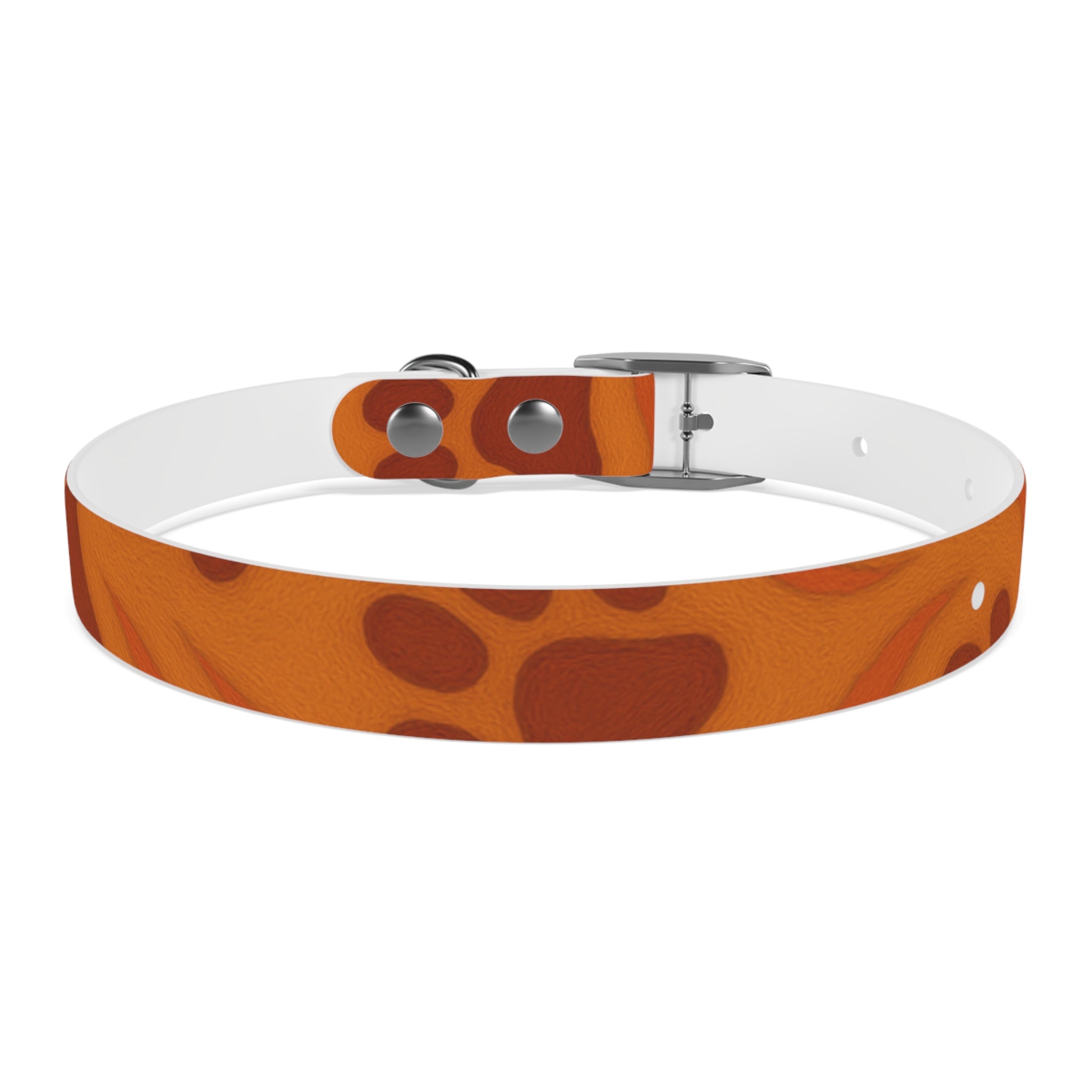 Stylish Pets Collar  (Orange) Paws&Peace Design Printify