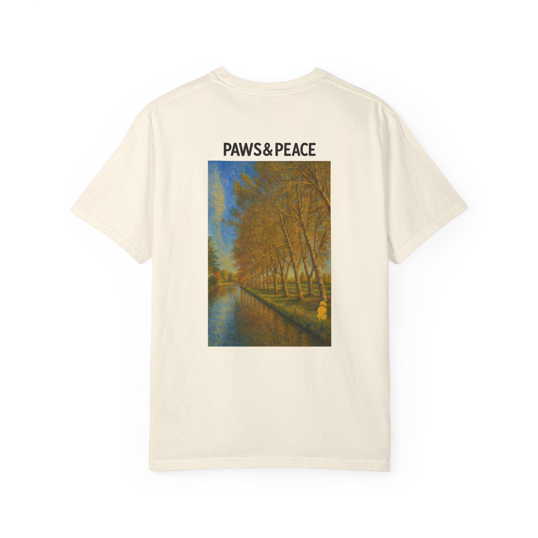 Unisex (Puggo) Reading in Almere T-Shirt by Paws&Peace Printify