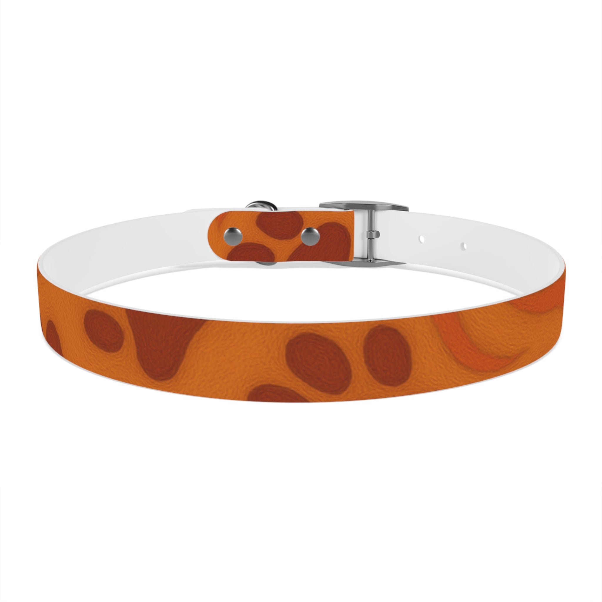 Stylish Pets Collar  (Orange) Paws&Peace Design Printify