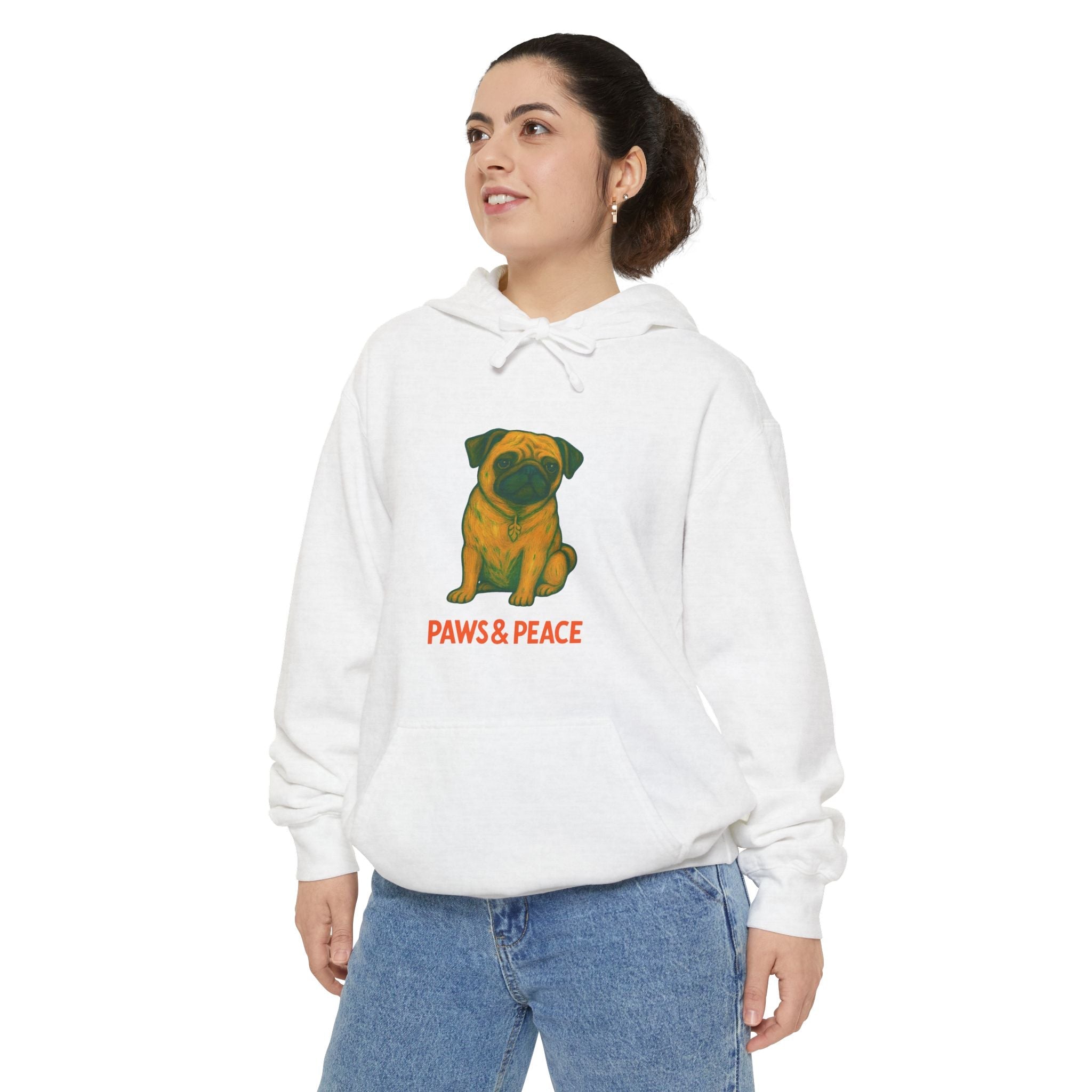 Unisex (Puggo) Hoodie by Paws&Peace Printify