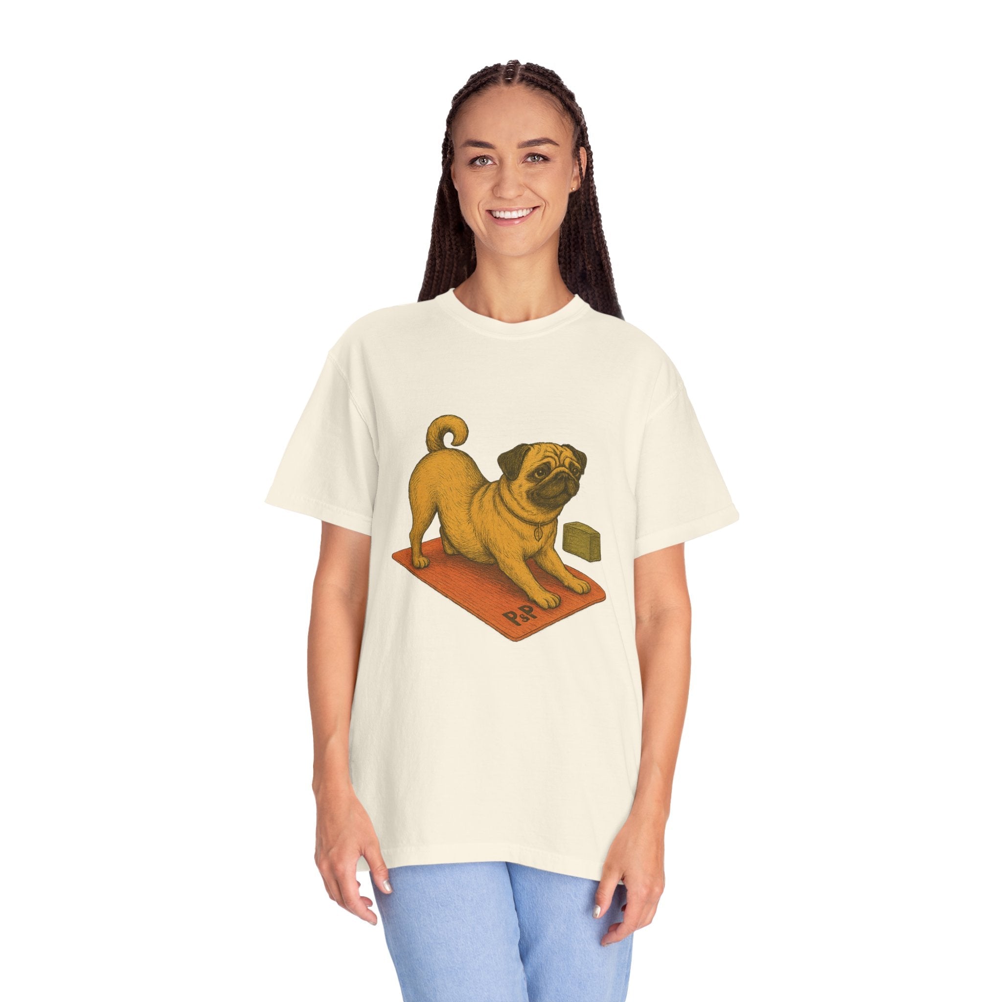 Unisex (Puggo) Yoga T-Shirt by Paws&Peace Printify