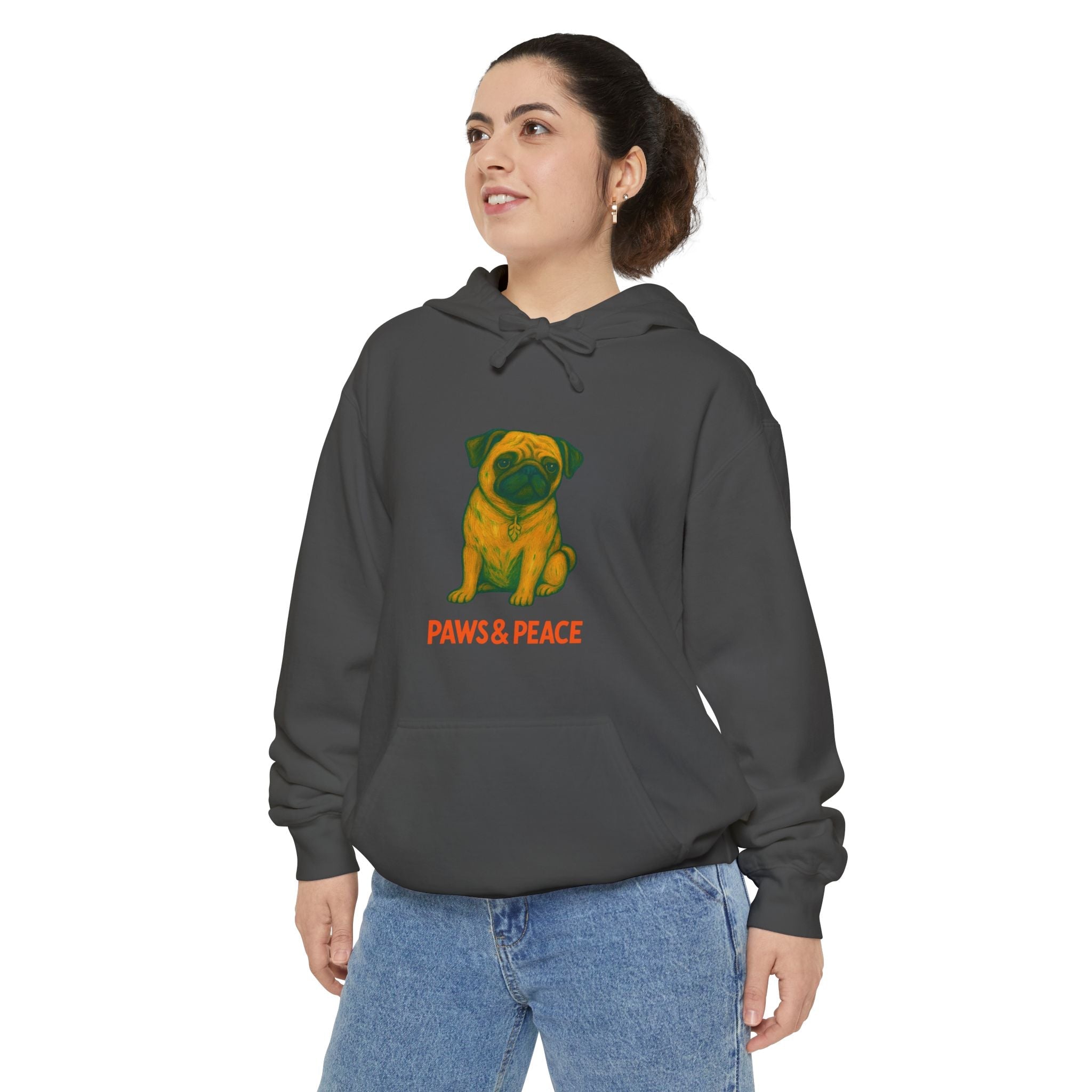 Unisex (Puggo) Hoodie by Paws&Peace Printify