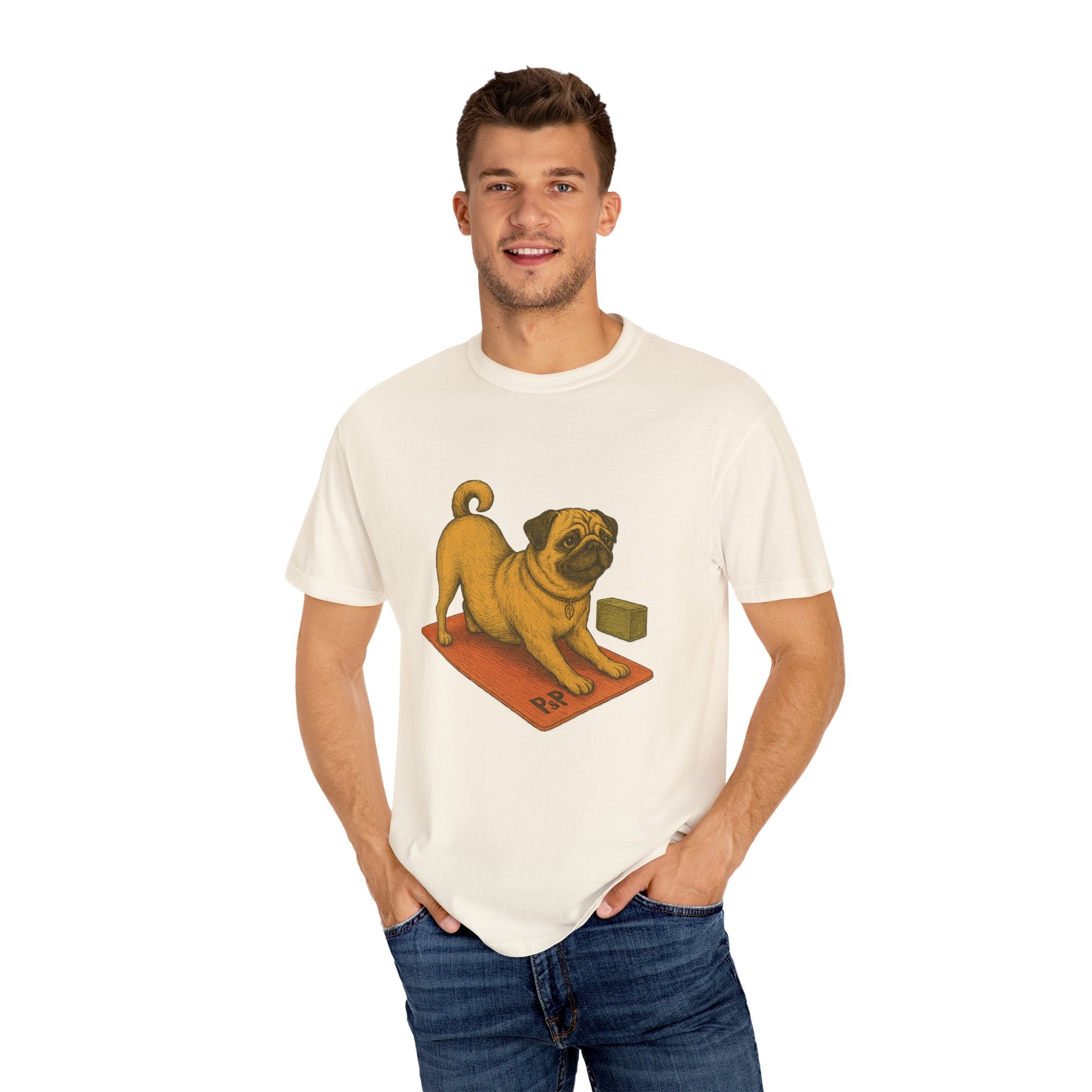 Unisex (Puggo) Yoga T-Shirt by Paws&Peace Printify