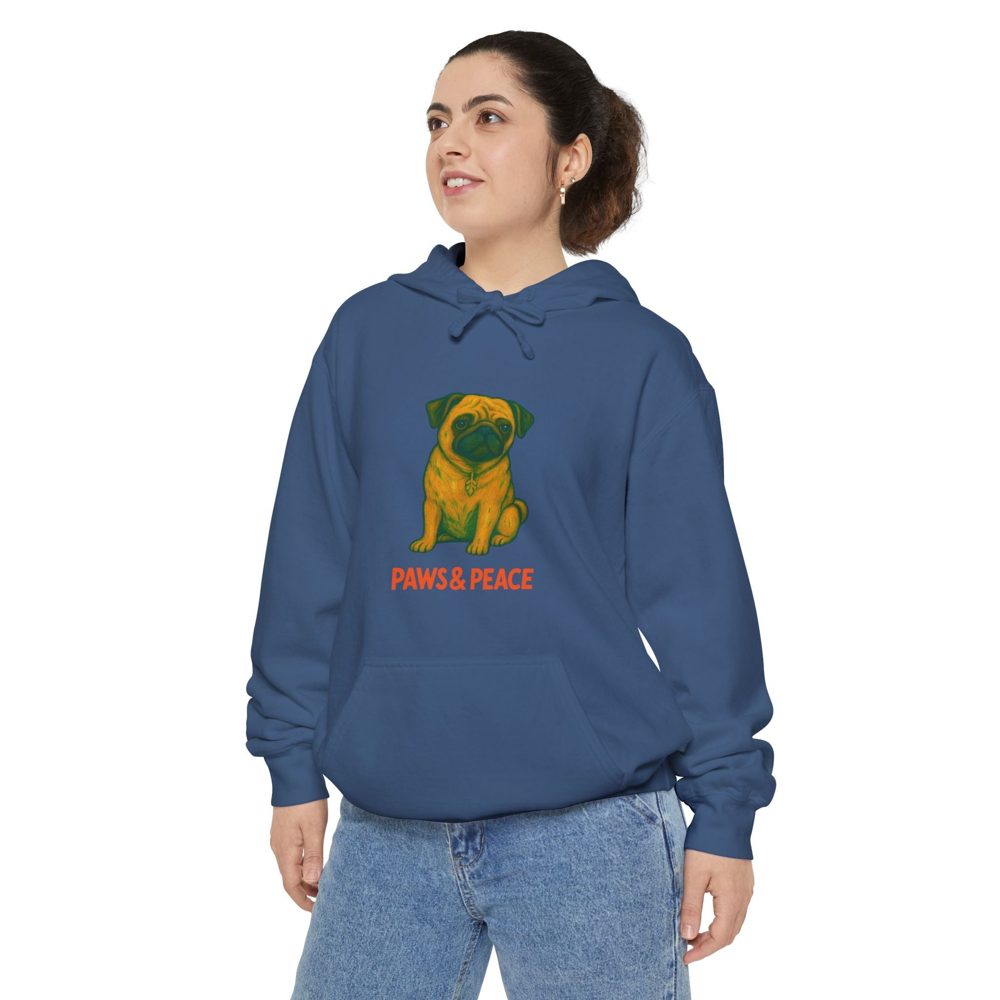 Unisex (Puggo) Hoodie by Paws&Peace Printify
