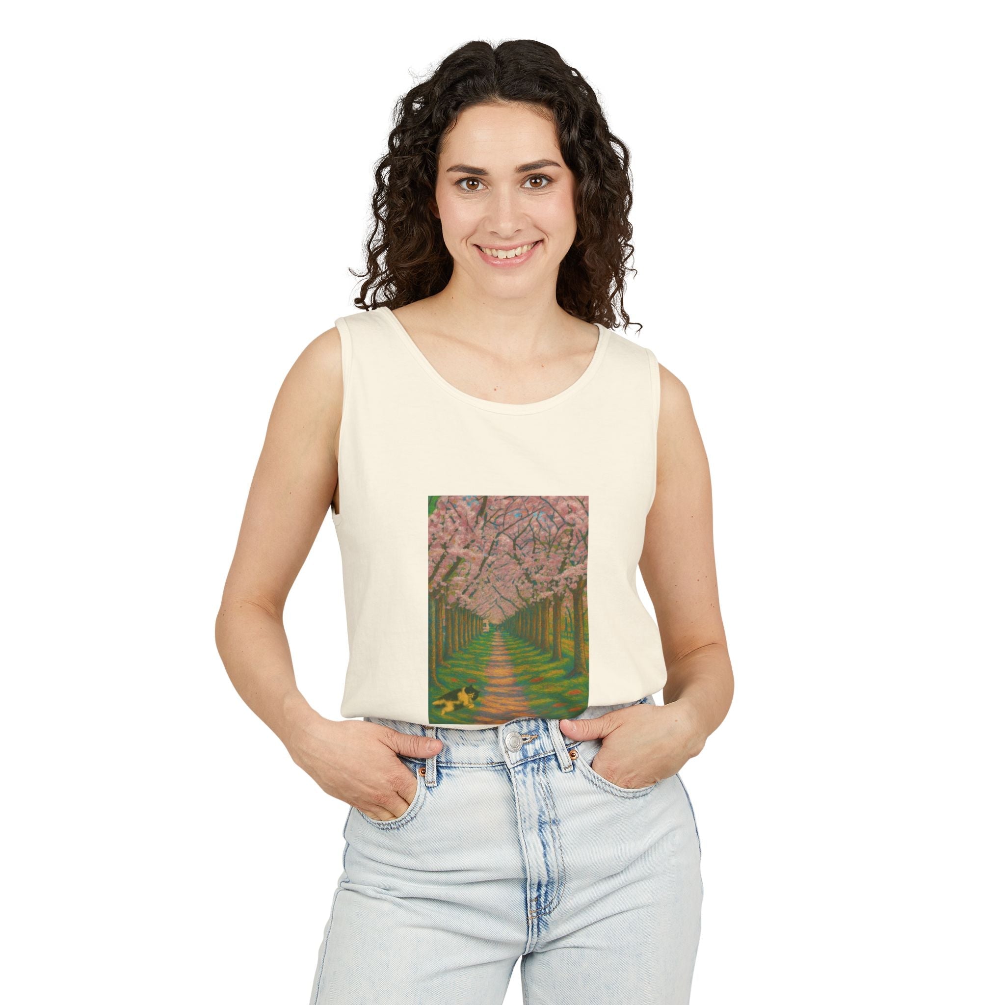 Unisex KaLok Sakura Tank Top by paws&Peace Printify
