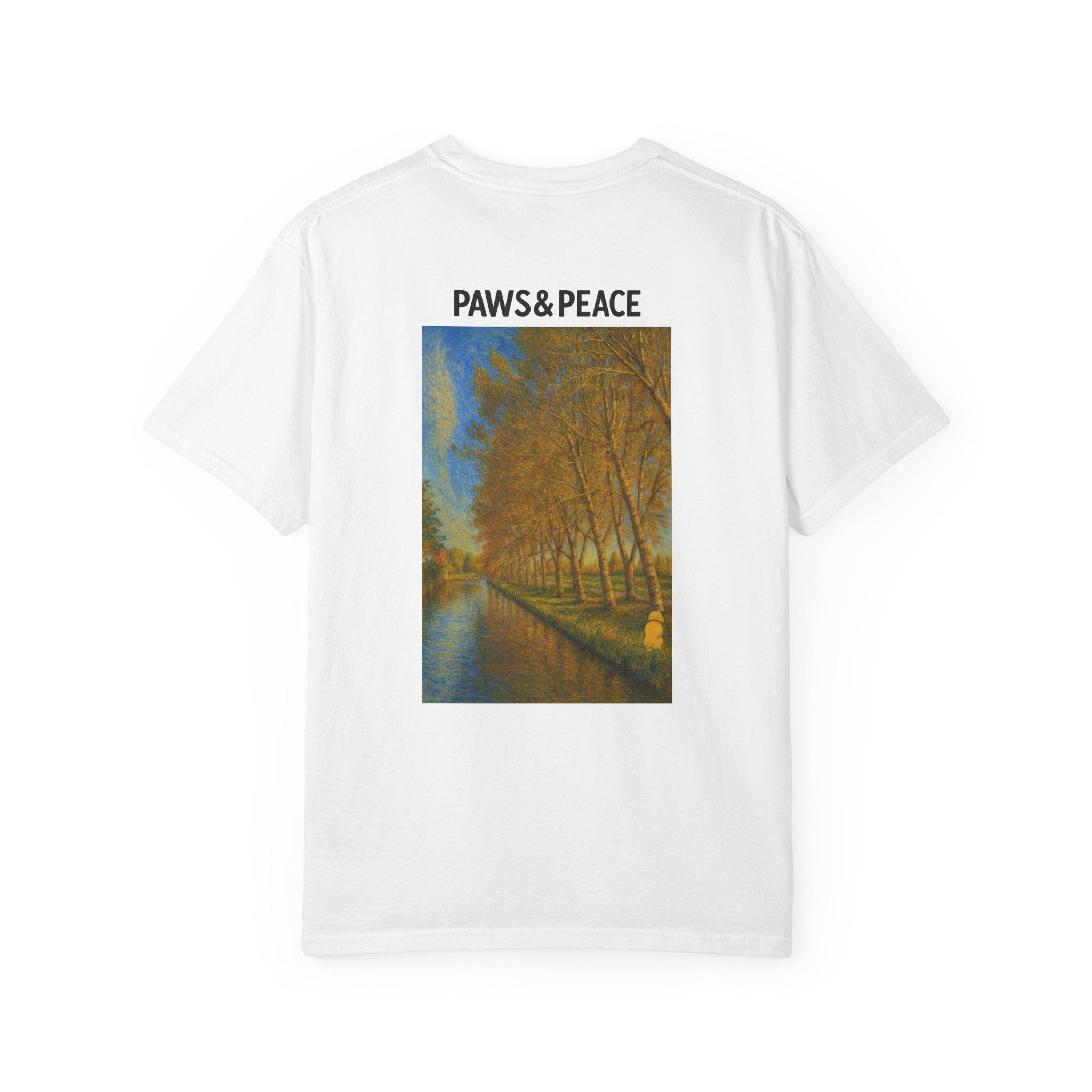 Unisex (Puggo) Reading in Almere T-Shirt by Paws&Peace Printify