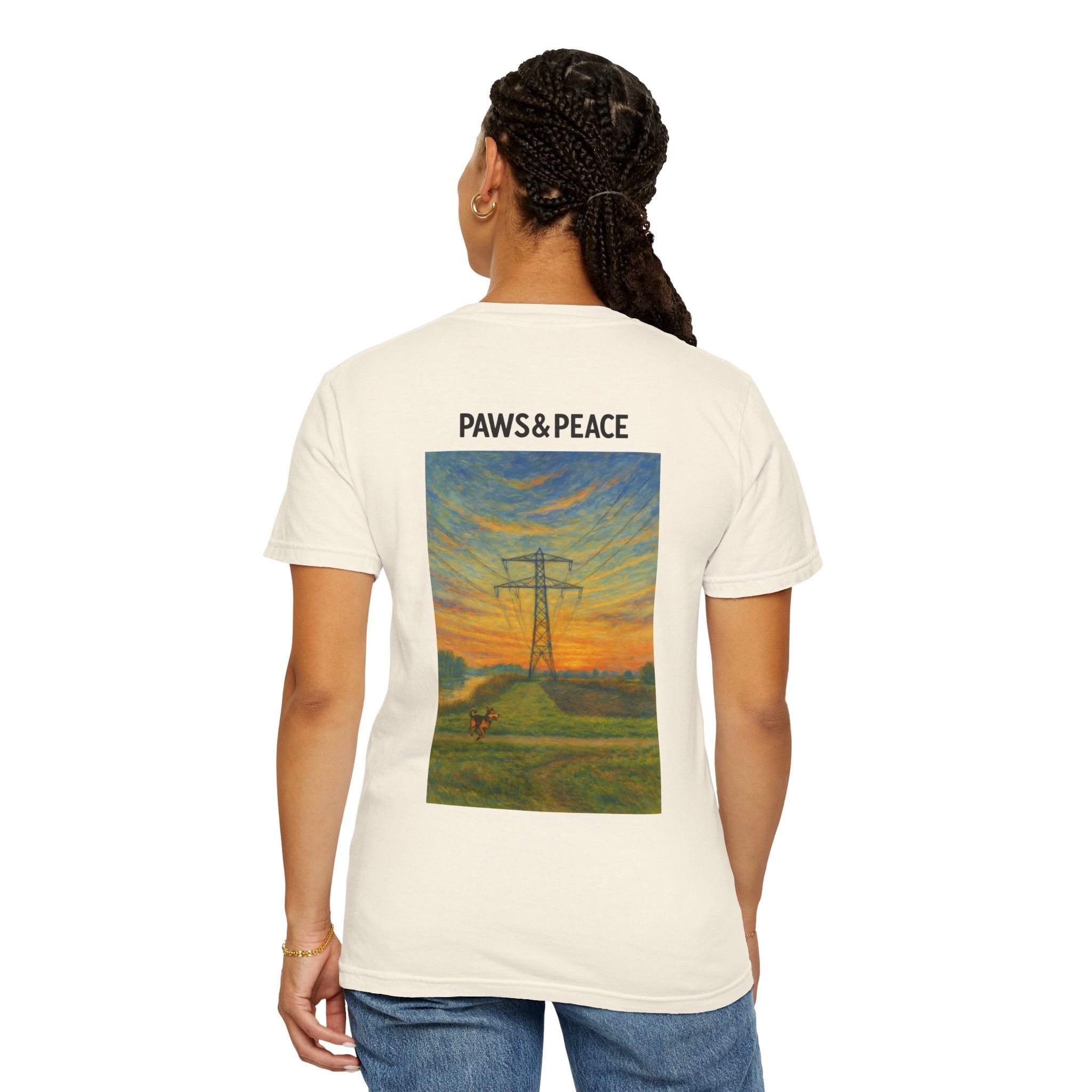 Unisex (Long9) Reading in Almere T-Shirt by Paws&Peace Printify