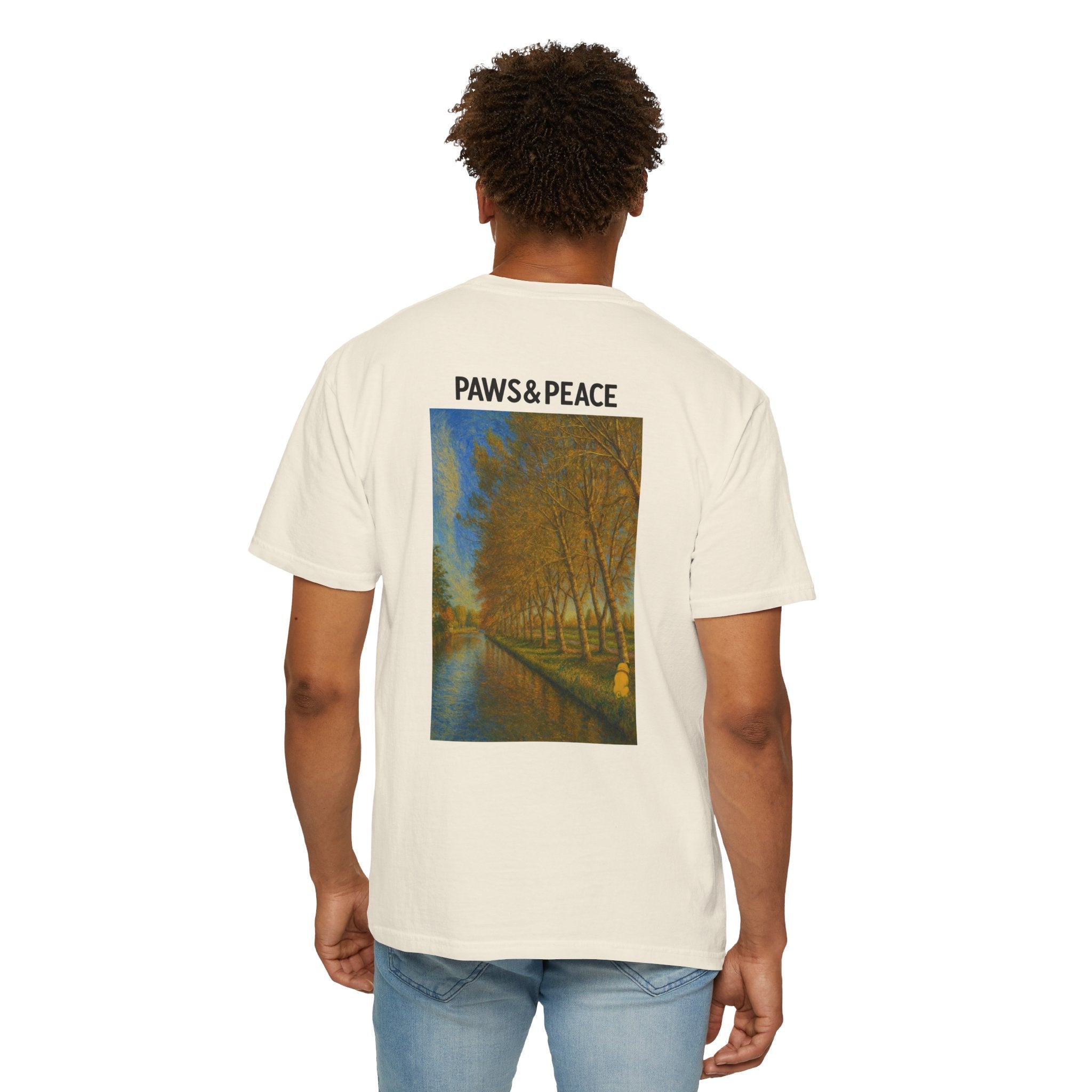 Unisex (Puggo) Reading in Almere T-Shirt by Paws&Peace Printify