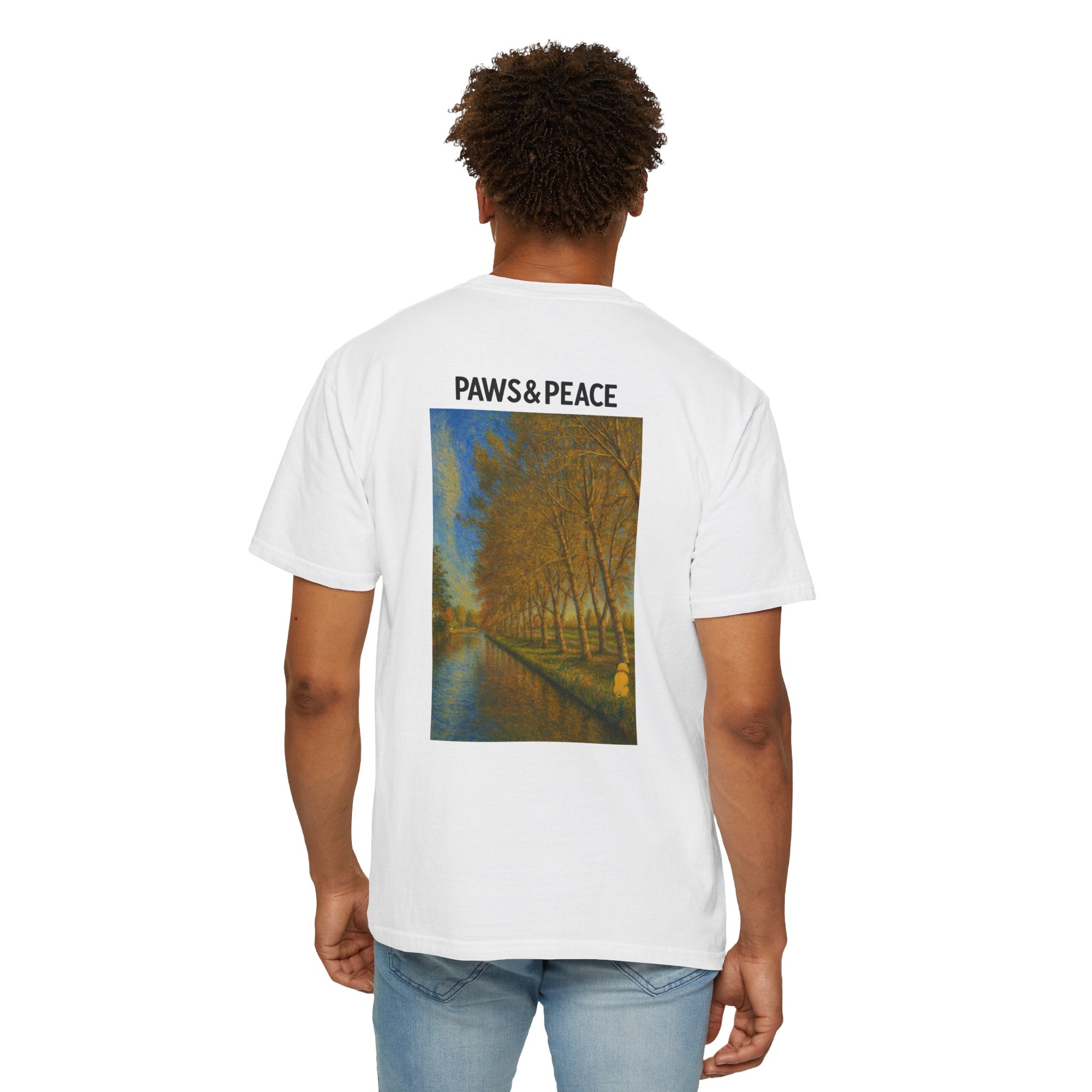 Unisex (Puggo) Reading in Almere T-Shirt by Paws&Peace Printify