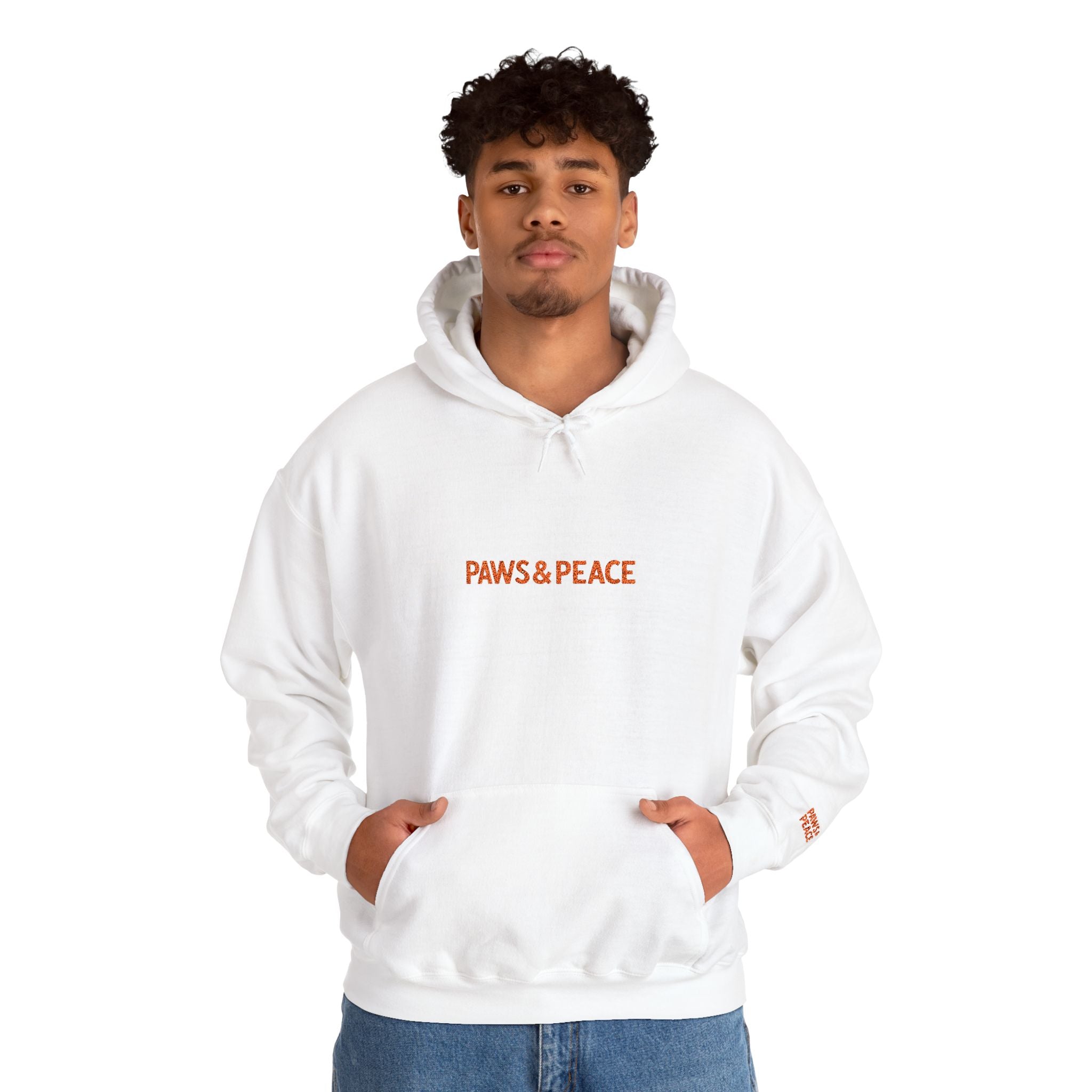 Unisex Paws & Peace Logo Hoodie by Paws&Peace Printify