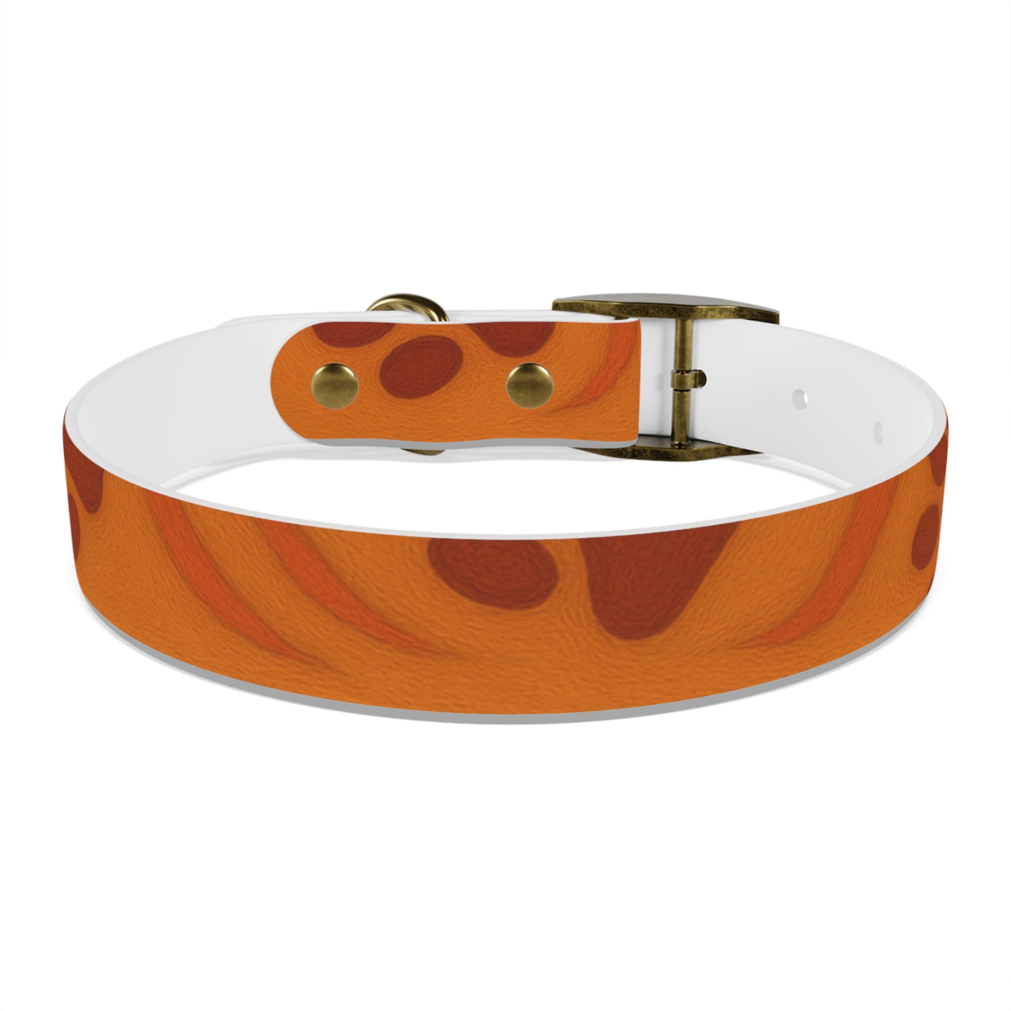 Stylish Pets Collar  (Orange) Paws&Peace Design Printify
