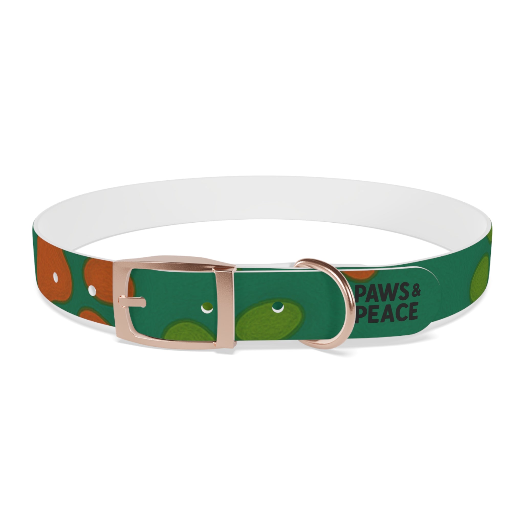Stylish Dog Collar (green) | Paws & Peace Design Printify