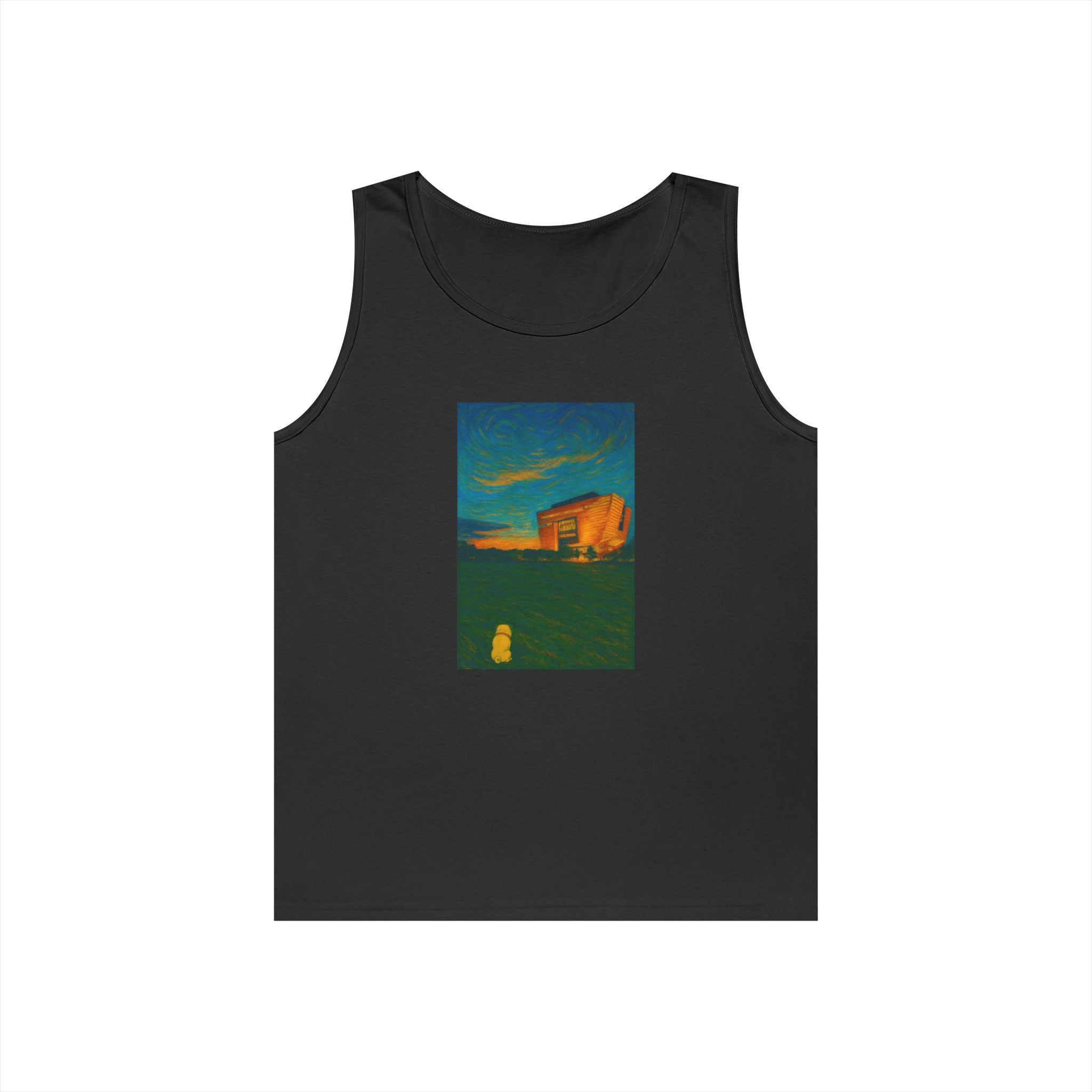 Unisex Mango Sunset Tank Top by Paws&Peace Printify