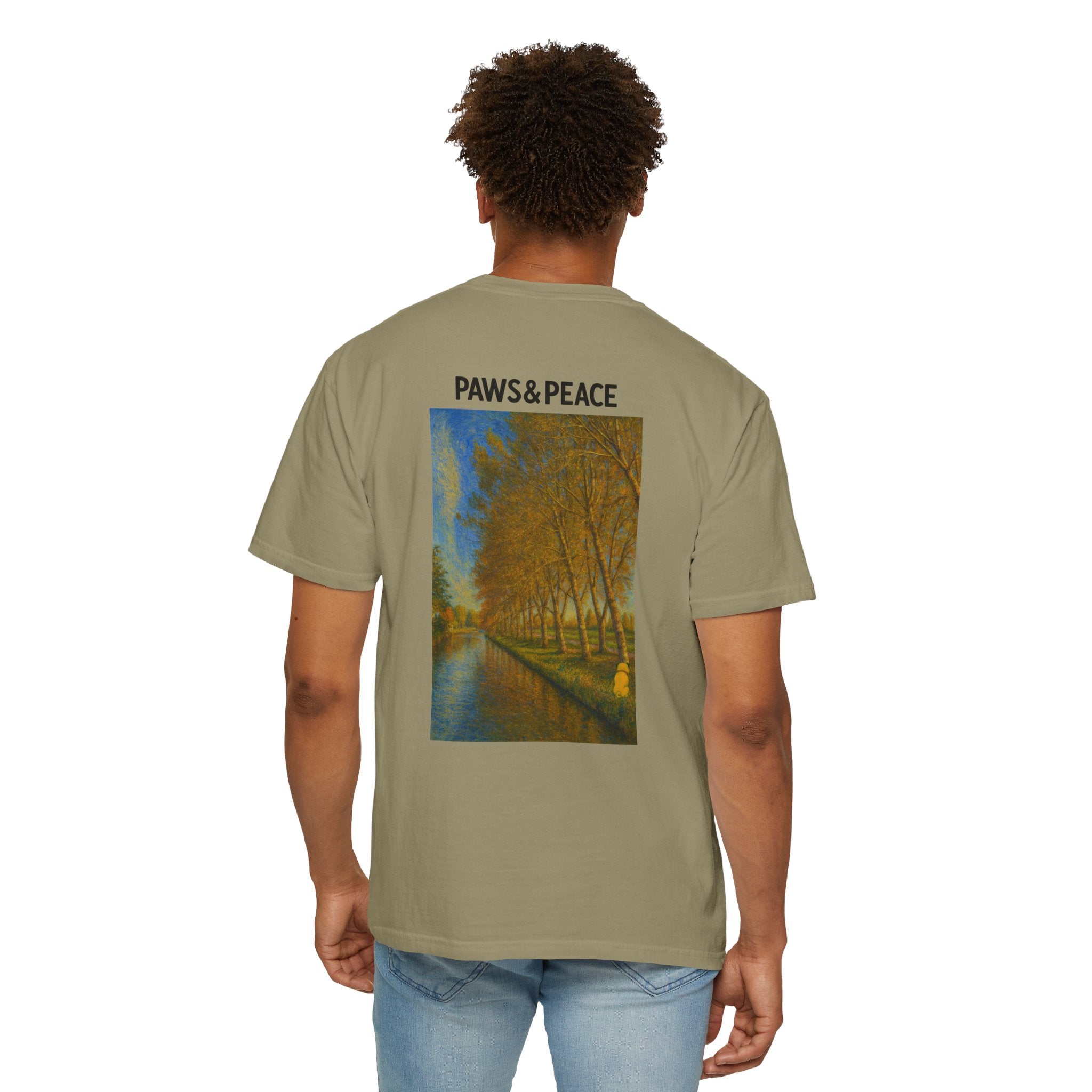 Unisex (Puggo) Reading in Almere T-Shirt by Paws&Peace Printify