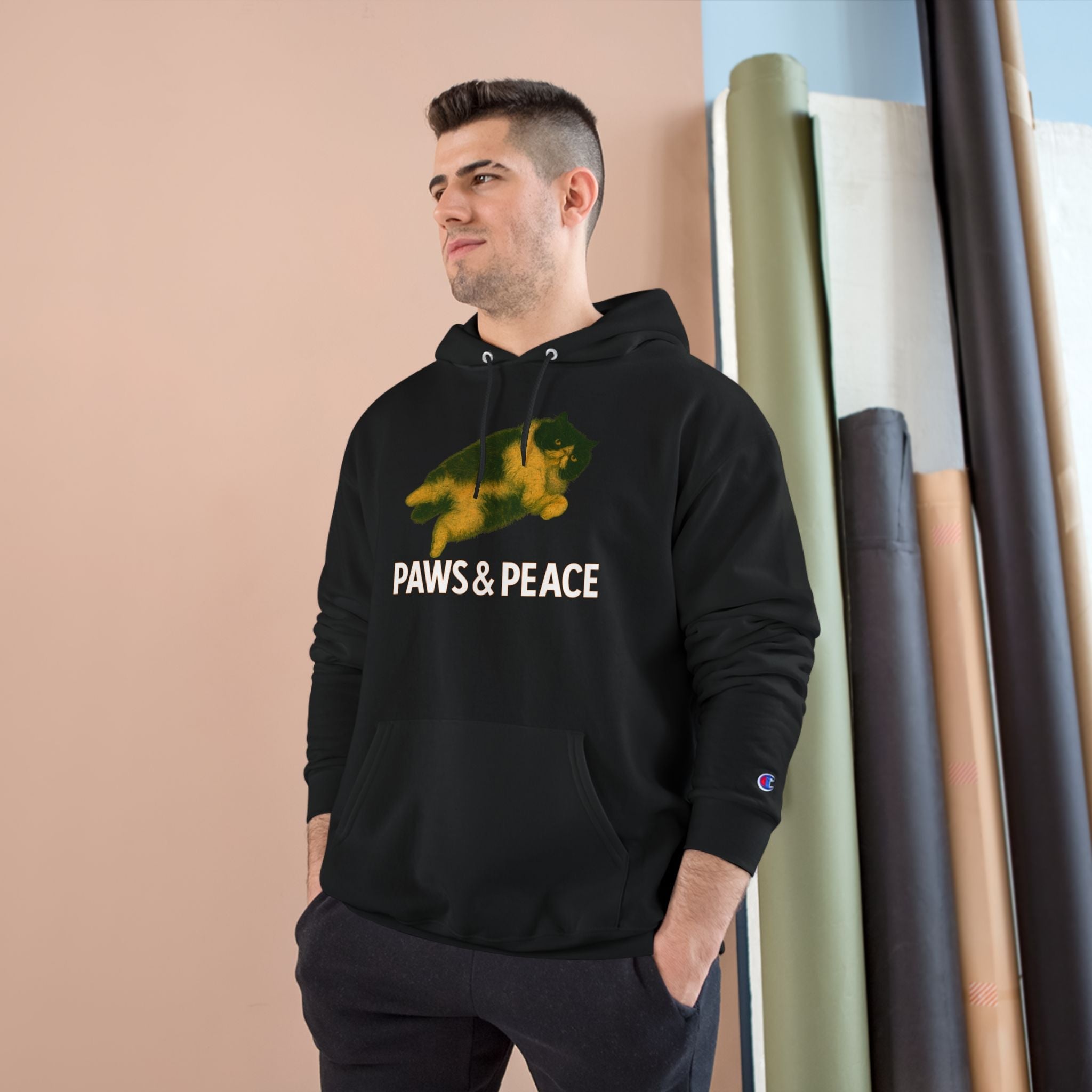 Unisex (KaLok)Hoodie by Champion X Paws&Peace Printify