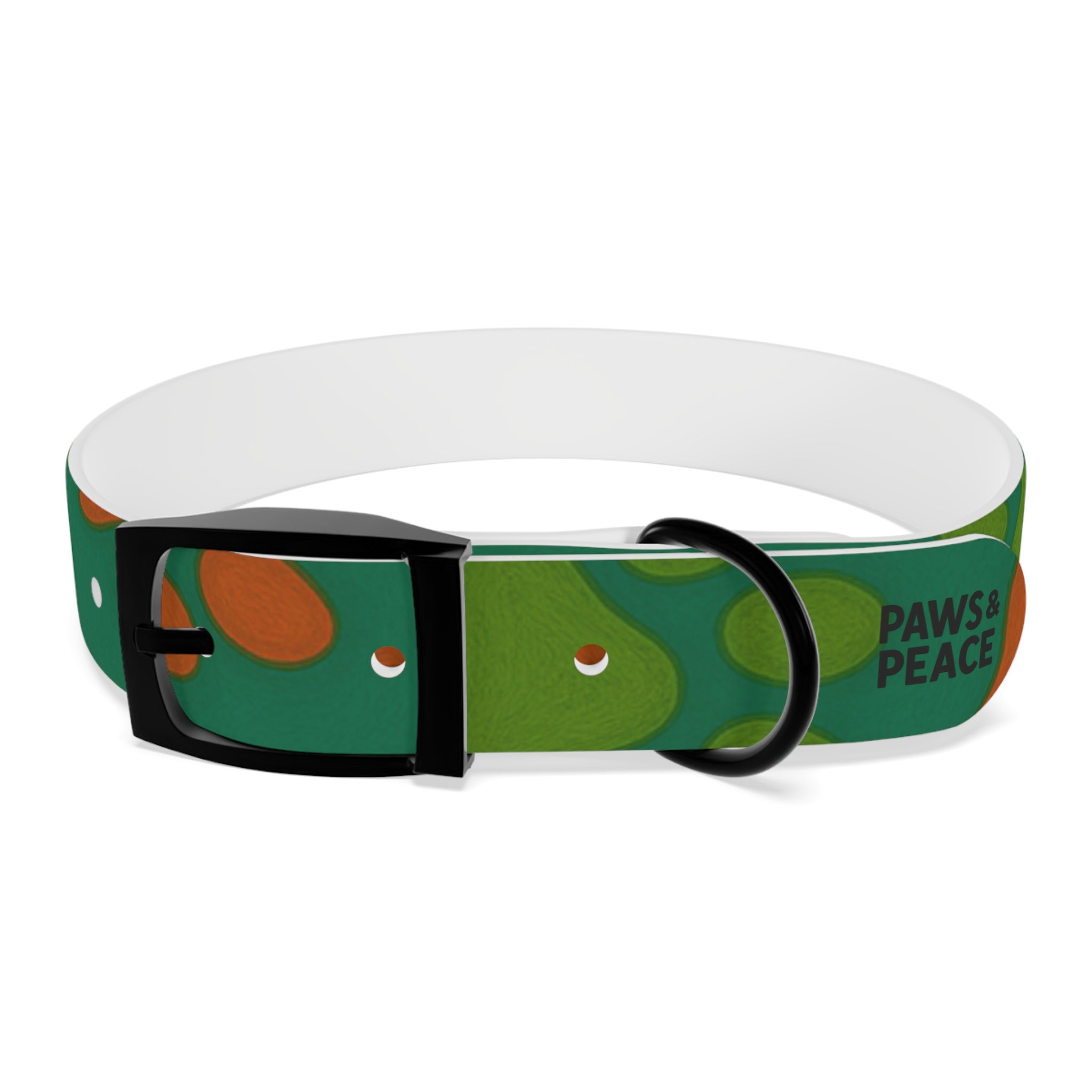 Stylish Dog Collar (green) | Paws & Peace Design Printify