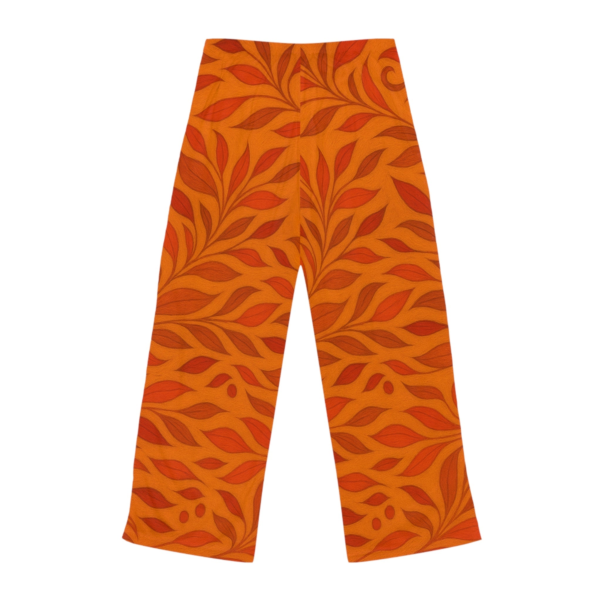 Orange leaf Women's Pajama Pants Printify