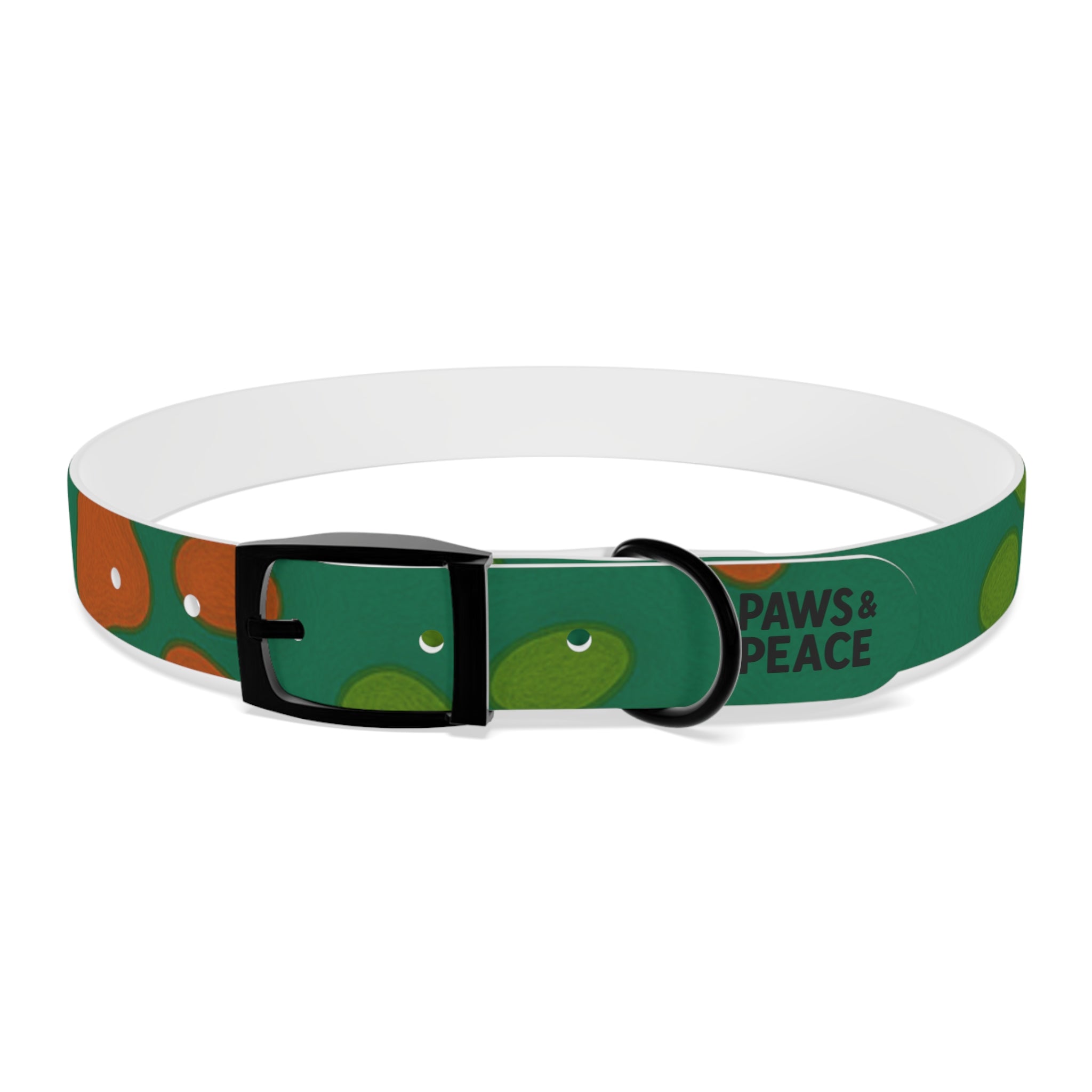 Stylish Dog Collar (green) | Paws & Peace Design Printify