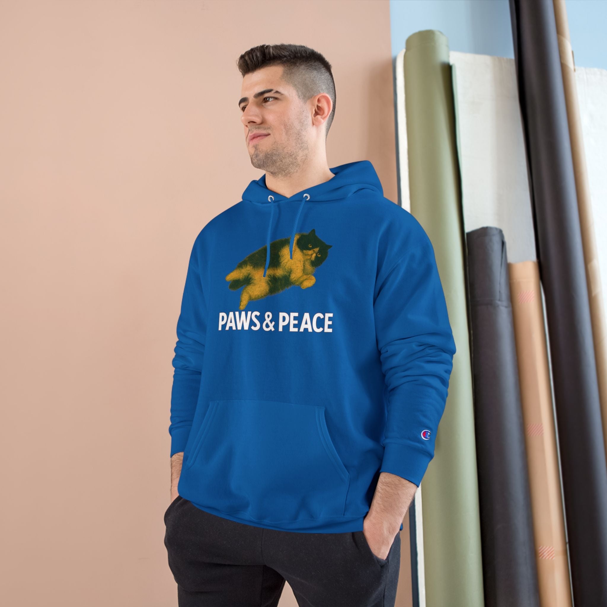 Unisex (KaLok)Hoodie by Champion X Paws&Peace Printify