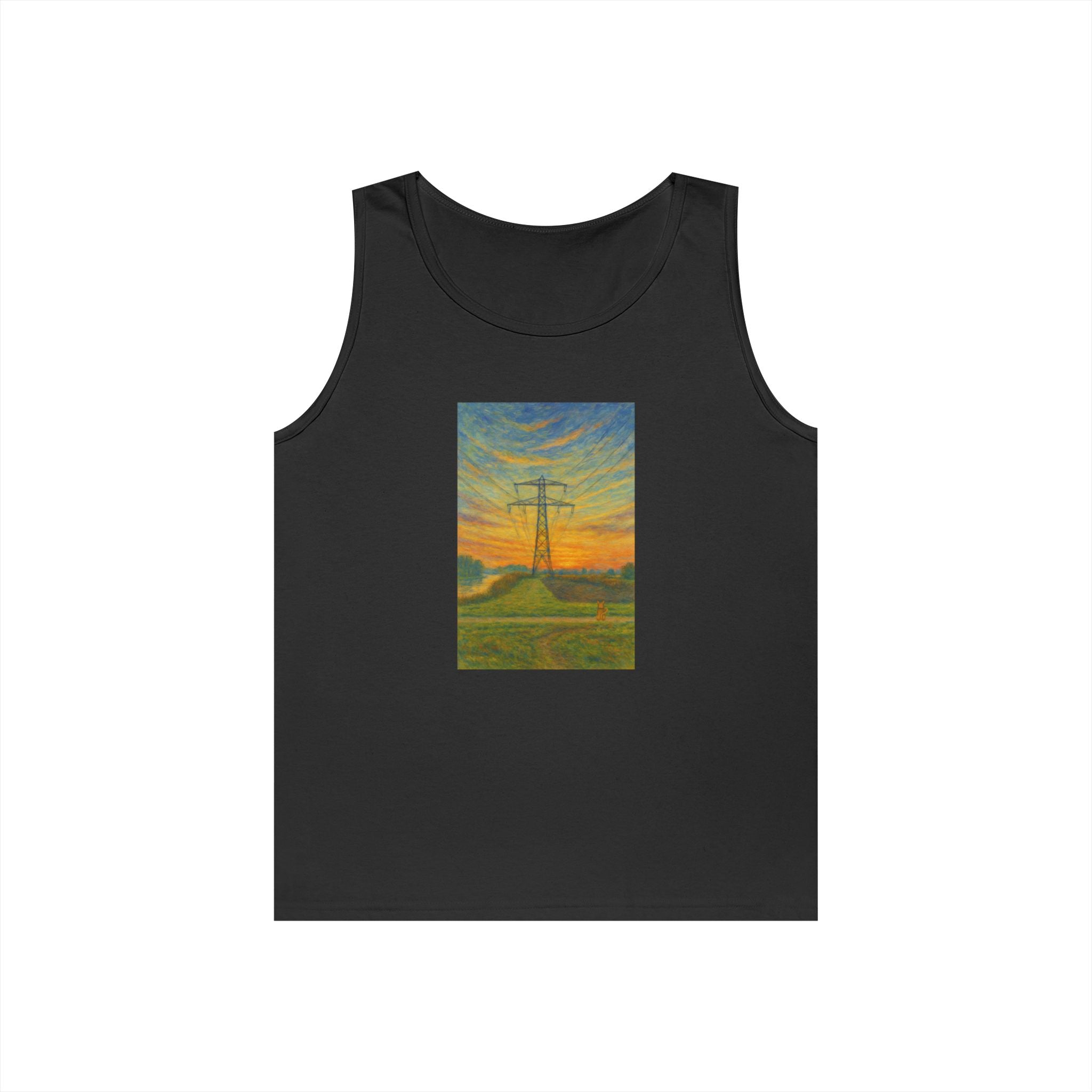 Unisex Long9 Sunset Tank Top by Paws&Peace Printify