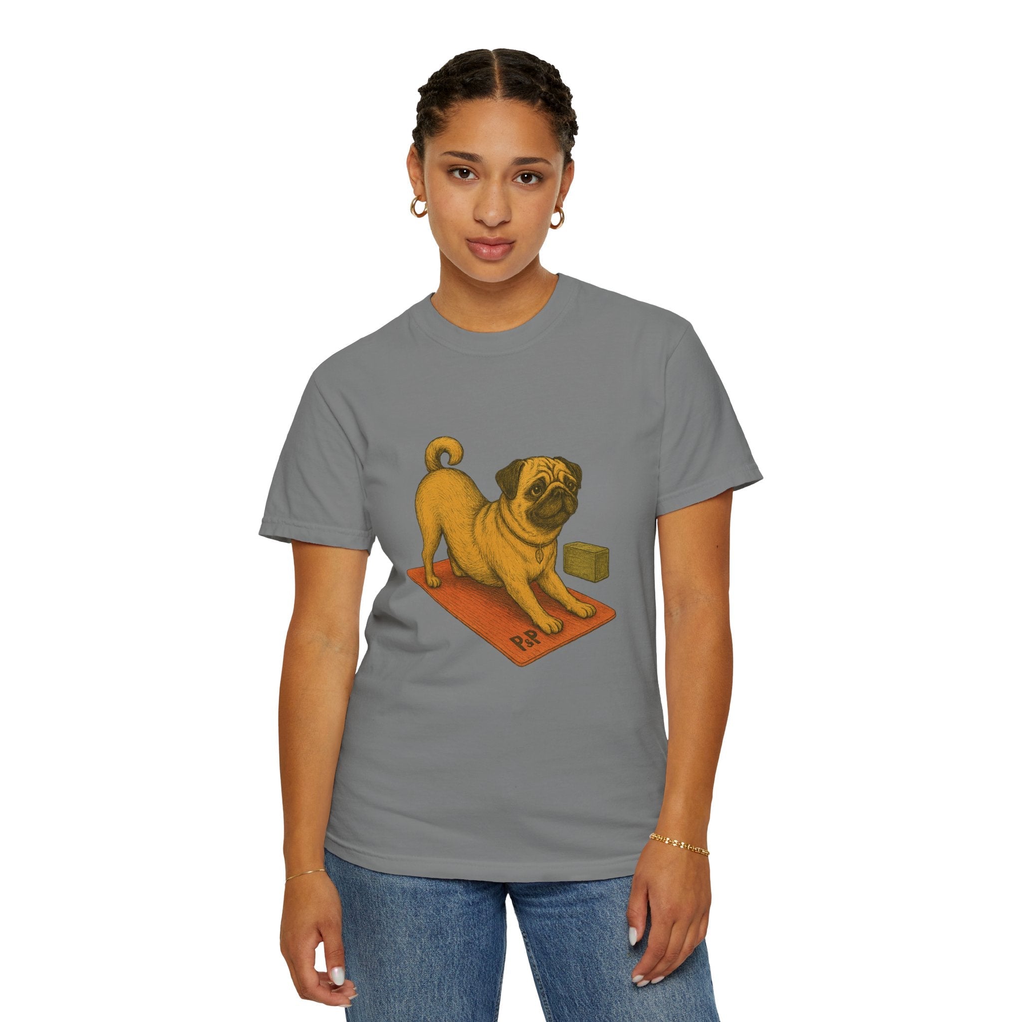 Unisex (Puggo) Yoga T-Shirt by Paws&Peace Printify
