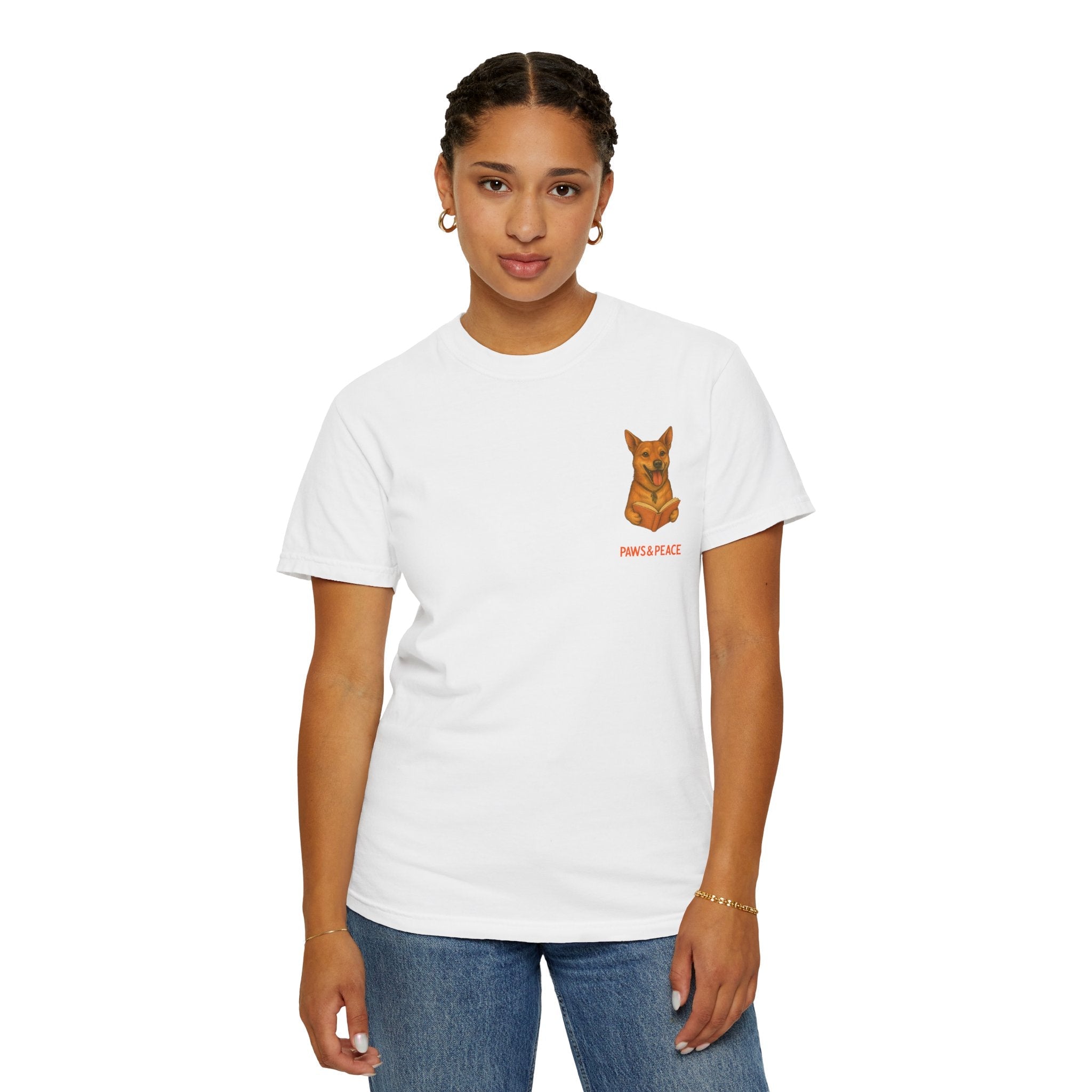 Unisex (Long9) Reading in Almere T-Shirt by Paws&Peace Printify