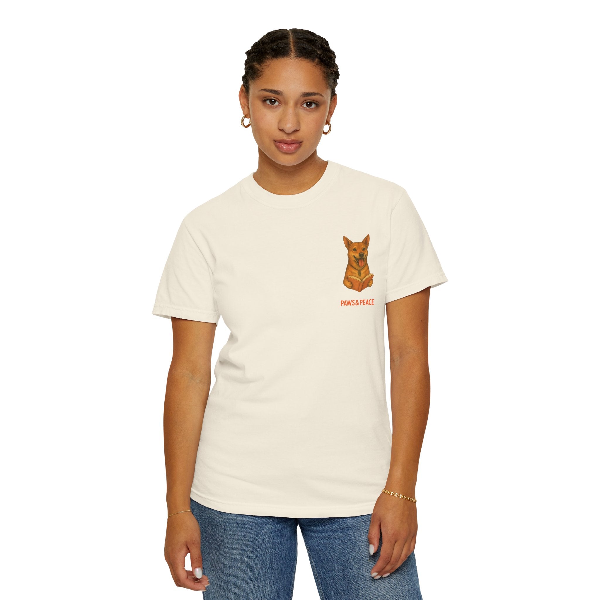 Unisex (Long9) Reading in Almere T-Shirt by Paws&Peace Printify