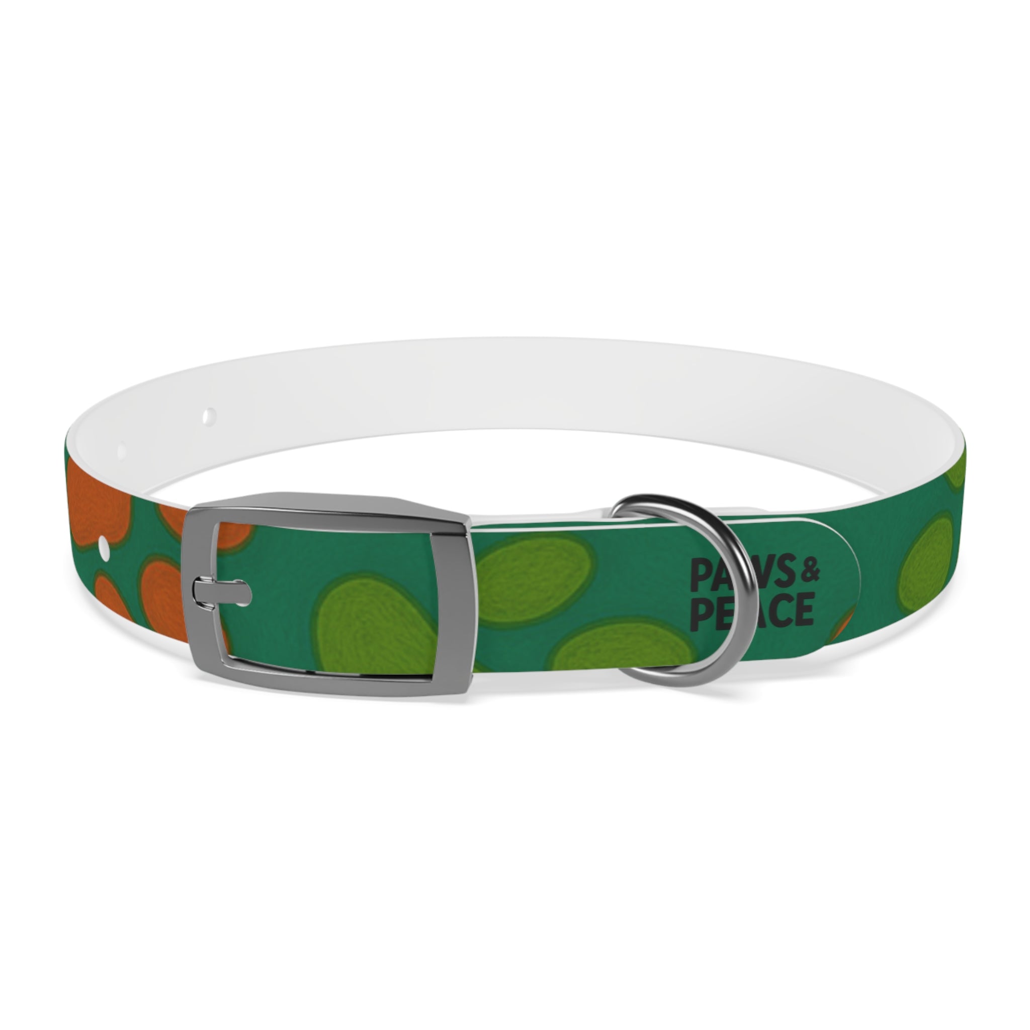 Stylish Dog Collar (green) | Paws & Peace Design Printify