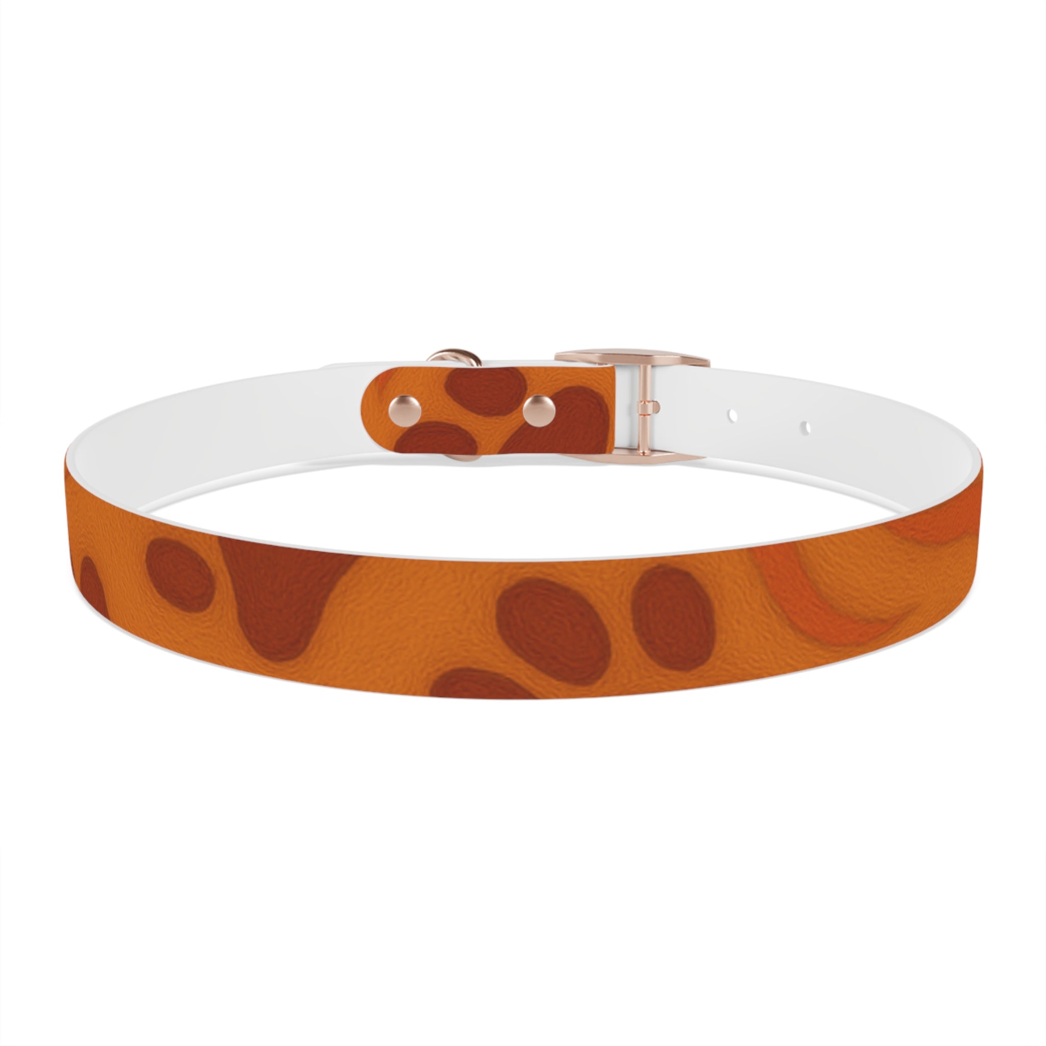 Stylish Pets Collar  (Orange) Paws&Peace Design Printify