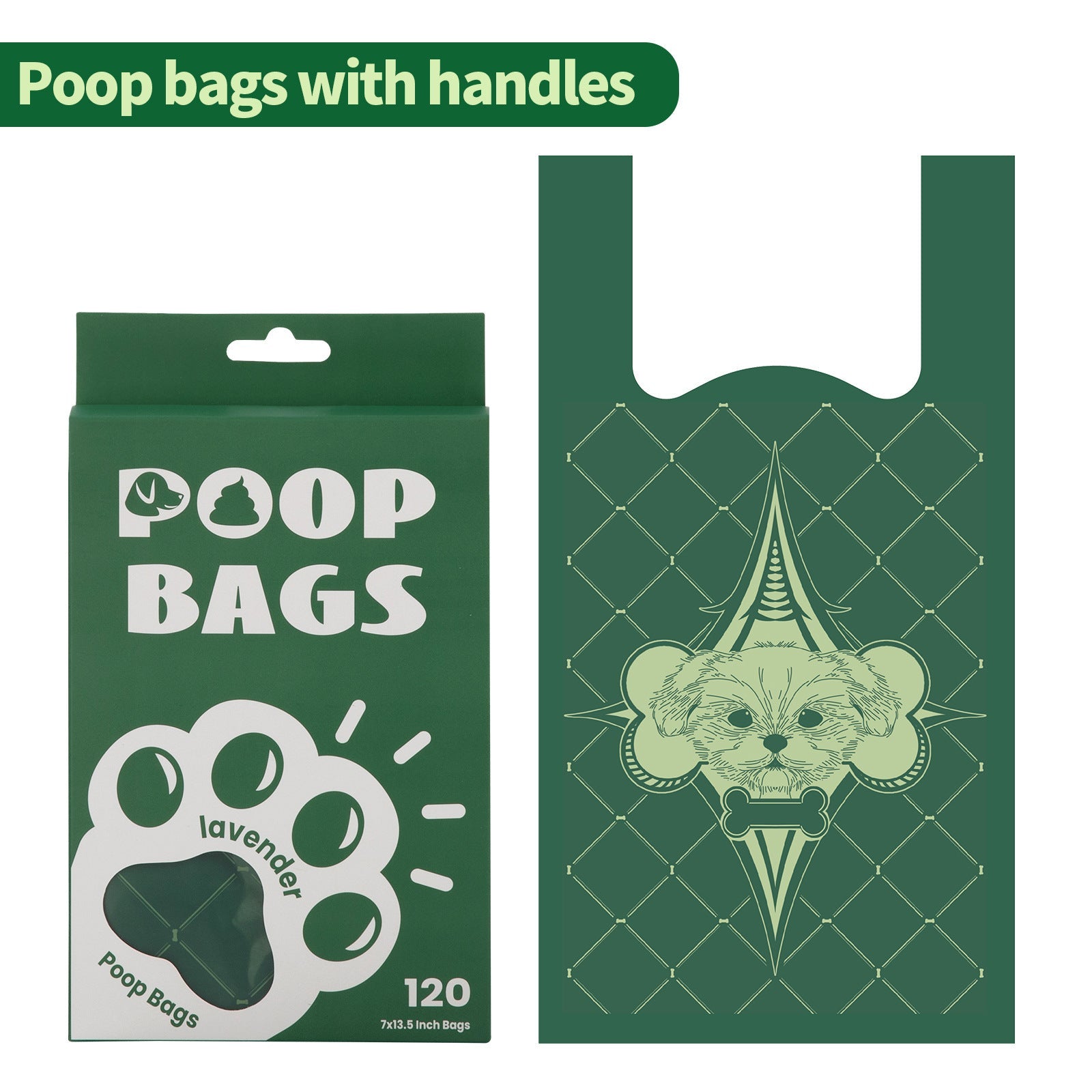 Handle Dog Waste Bag EPI Vest Poop Picking Bags Degradable Cat Litter Bag CJDropshipping
