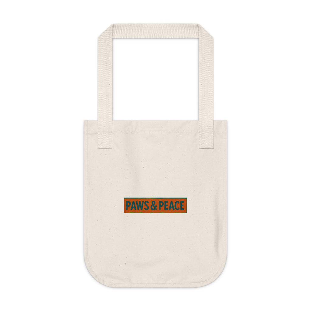 Charming Floral Organic Canvas Tote Bag, Eco-Friendly Carryall Printify