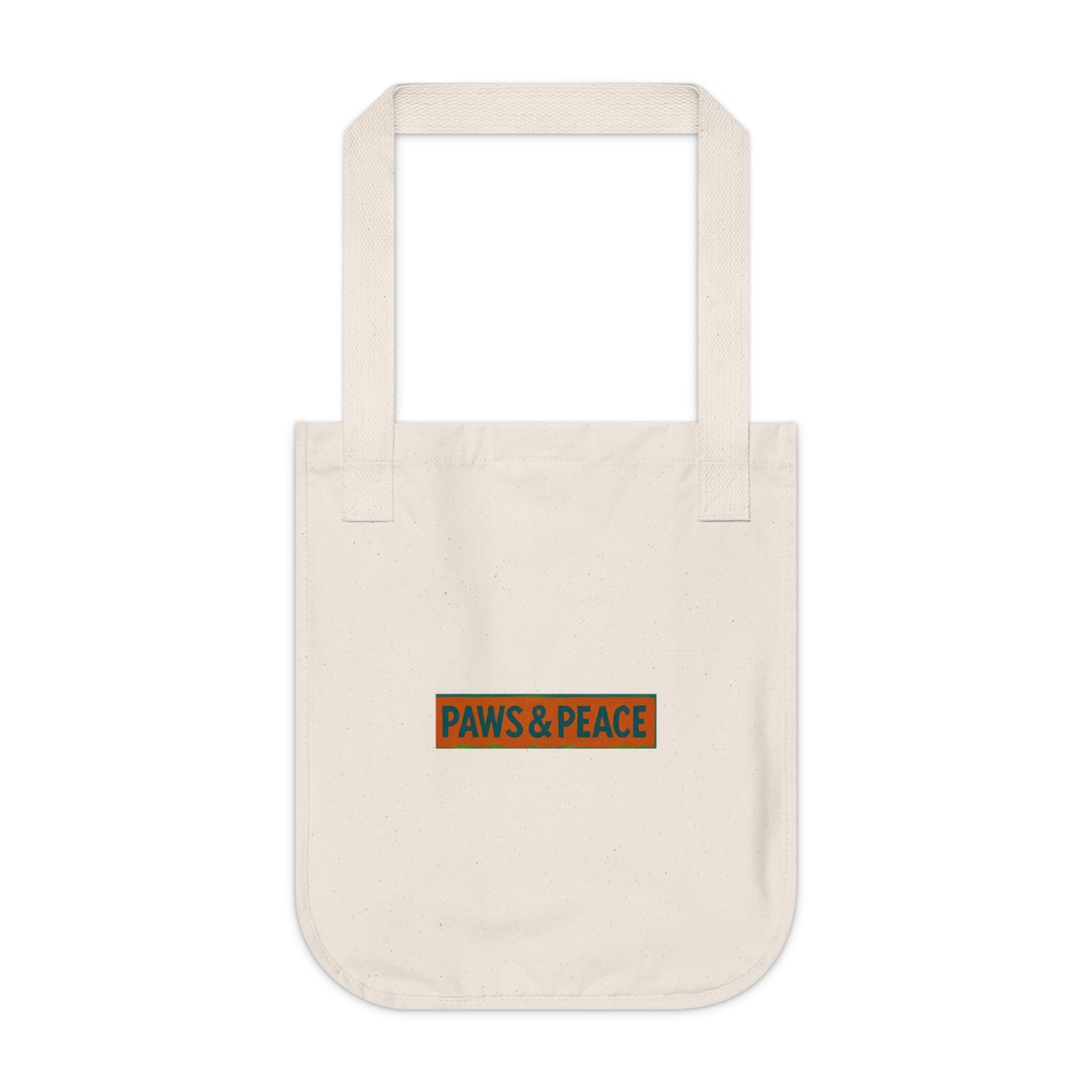 Charming Floral Organic Canvas Tote Bag, Eco-Friendly Carryall Printify