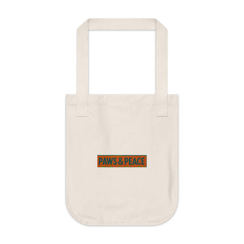 Charming Floral Organic Canvas Tote Bag, Eco-Friendly Carryall Printify