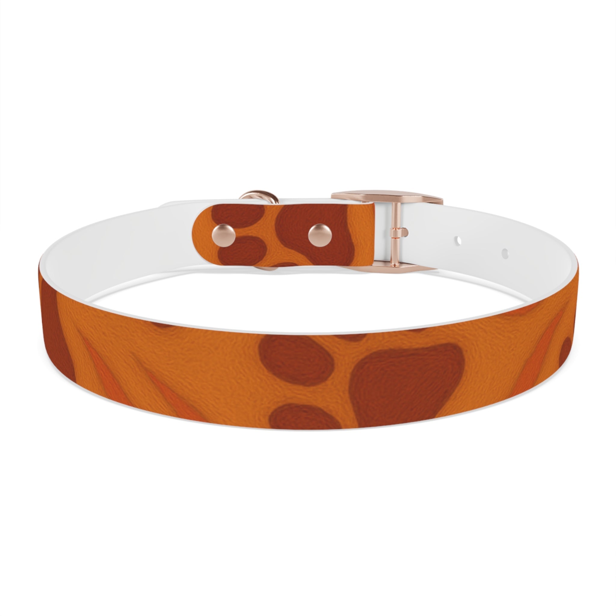 Stylish Pets Collar  (Orange) Paws&Peace Design Printify