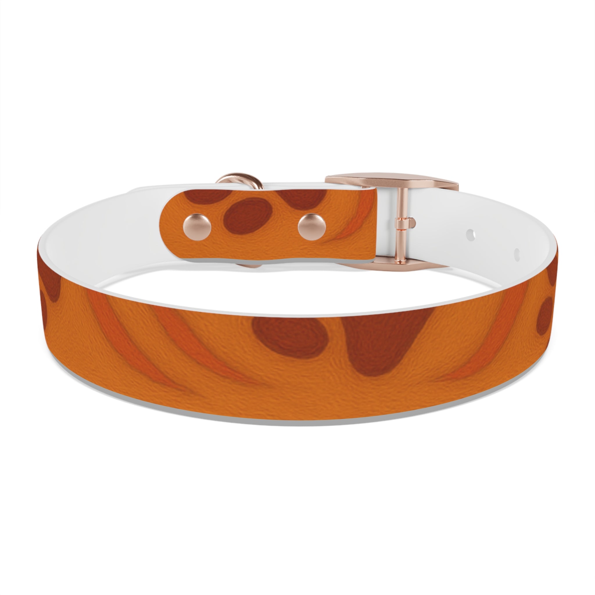 Stylish Pets Collar  (Orange) Paws&Peace Design Printify