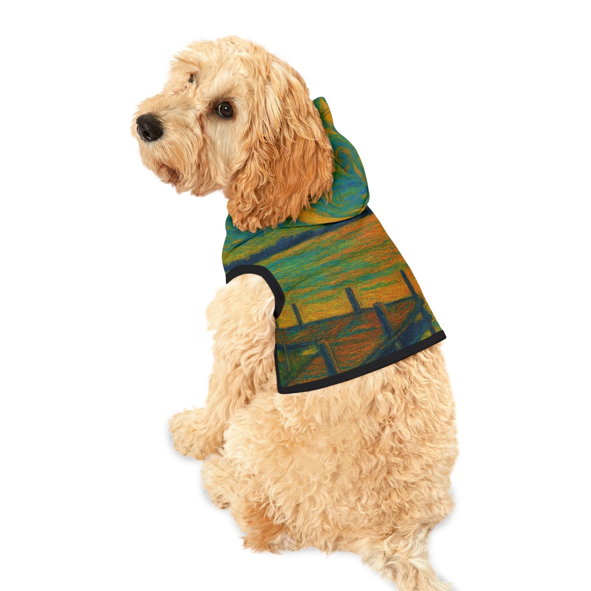 Paws&Peace Vibrant Pet Hoodie for Stylish Dogs Printify