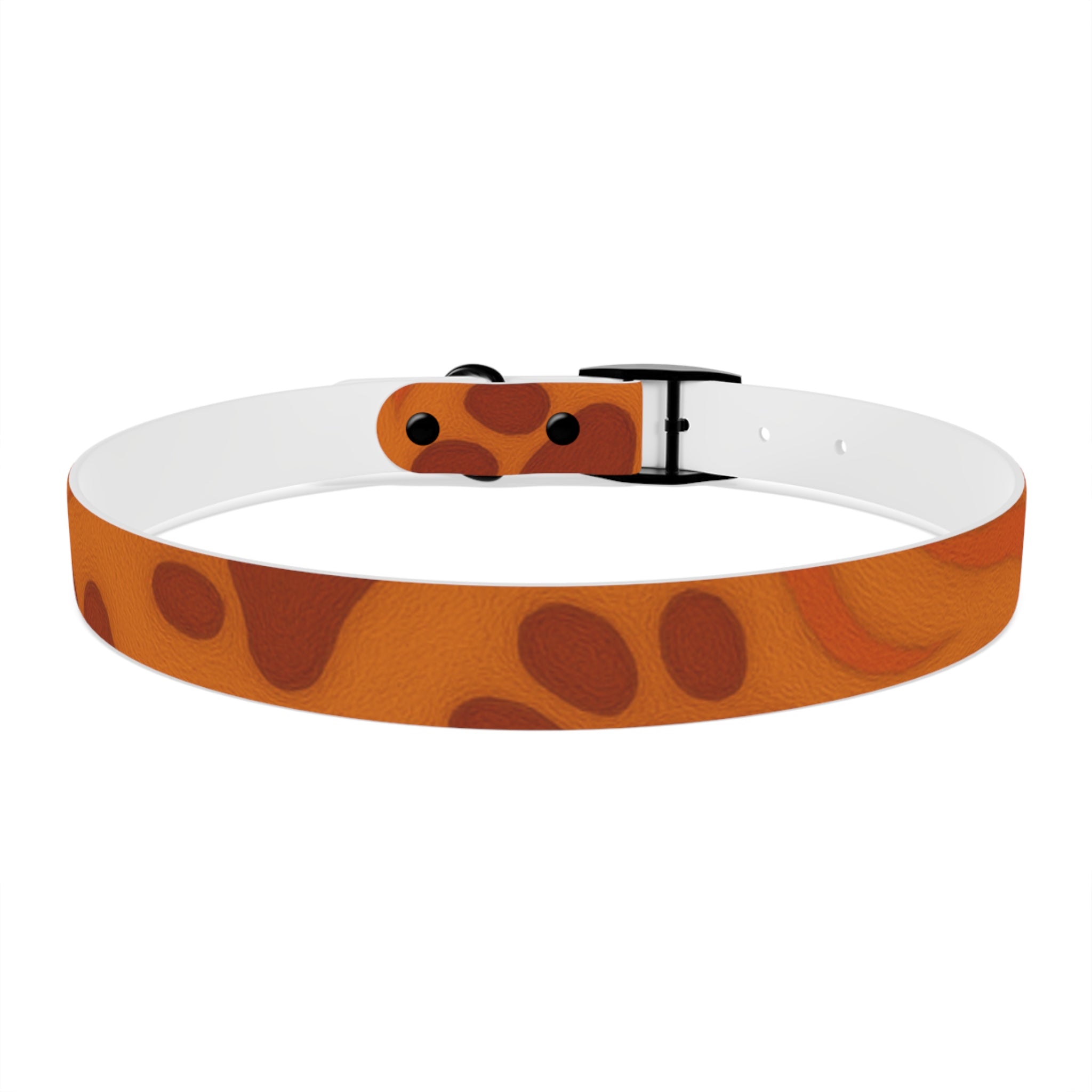 Stylish Pets Collar  (Orange) Paws&Peace Design Printify