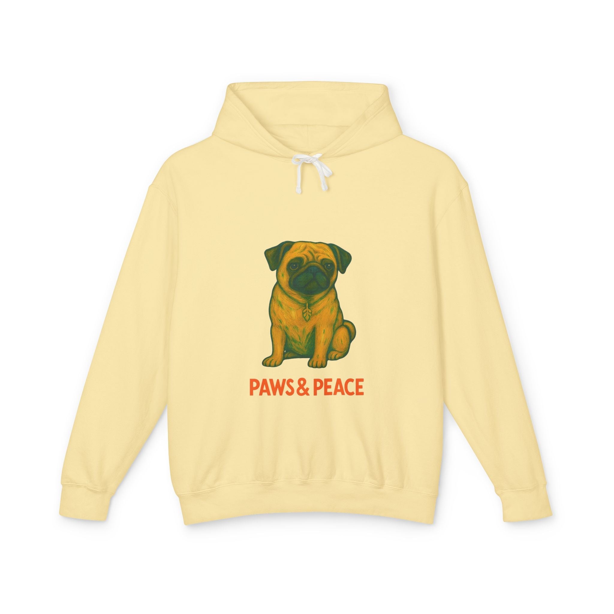 Unisex (Puggo) Lightweight Hoodie by Paws&Peace Printify