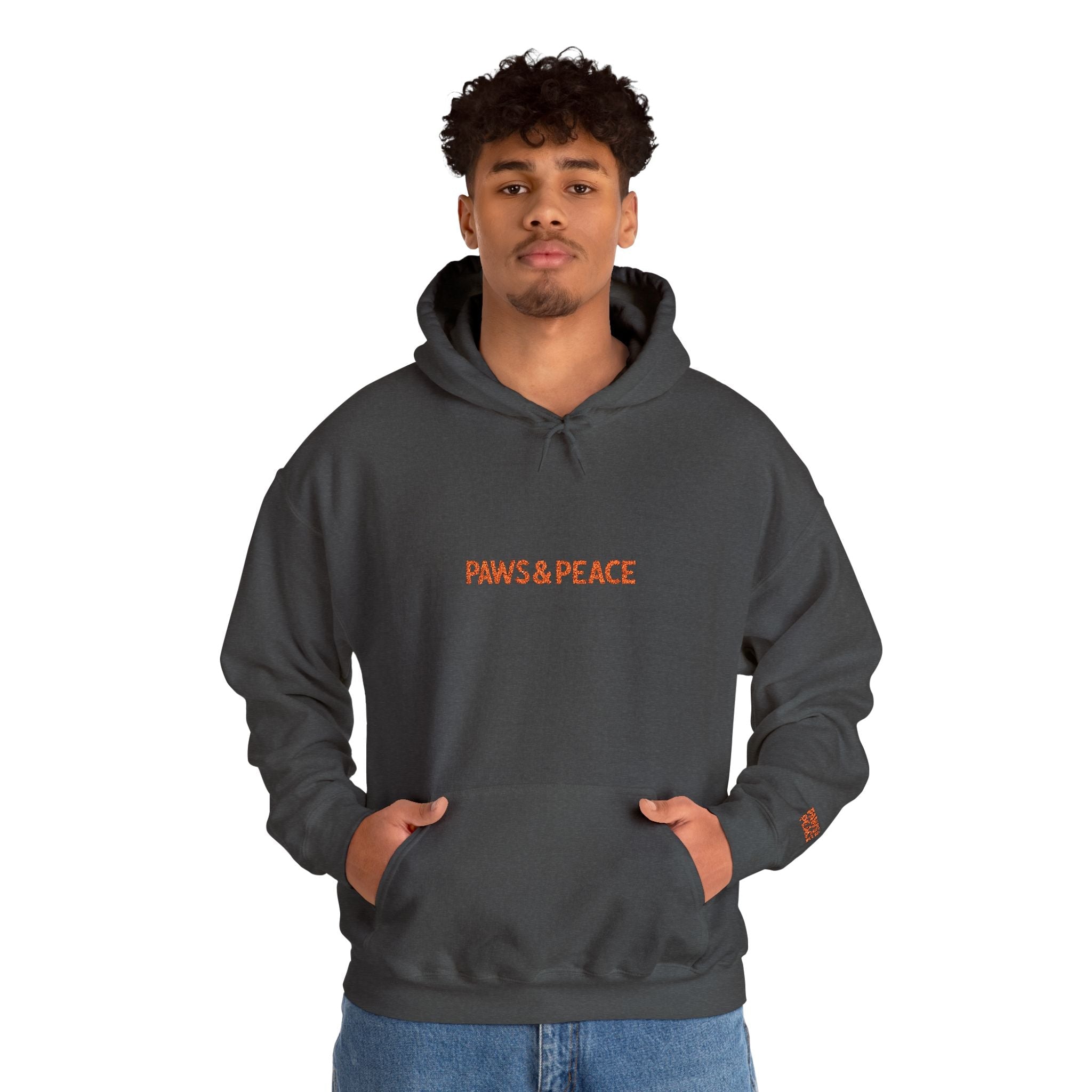 Unisex Paws & Peace Logo Hoodie by Paws&Peace Printify