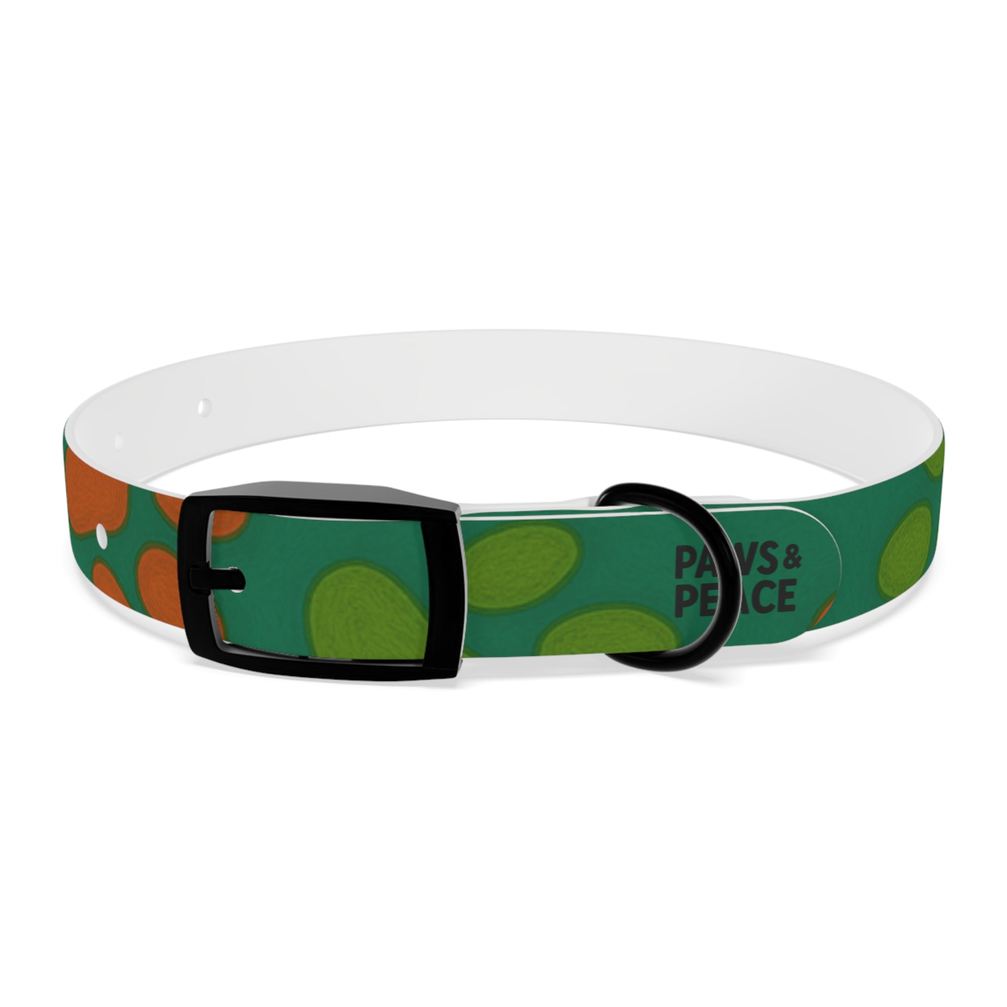 Stylish Dog Collar (green) | Paws & Peace Design Printify