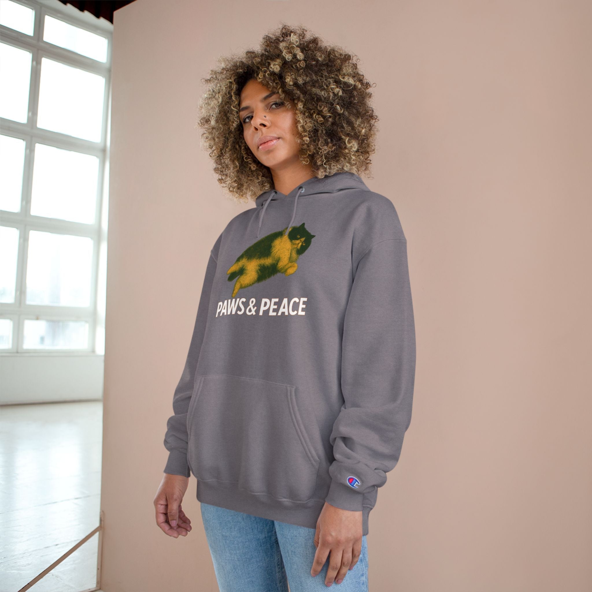 Unisex (KaLok)Hoodie by Champion X Paws&Peace Printify