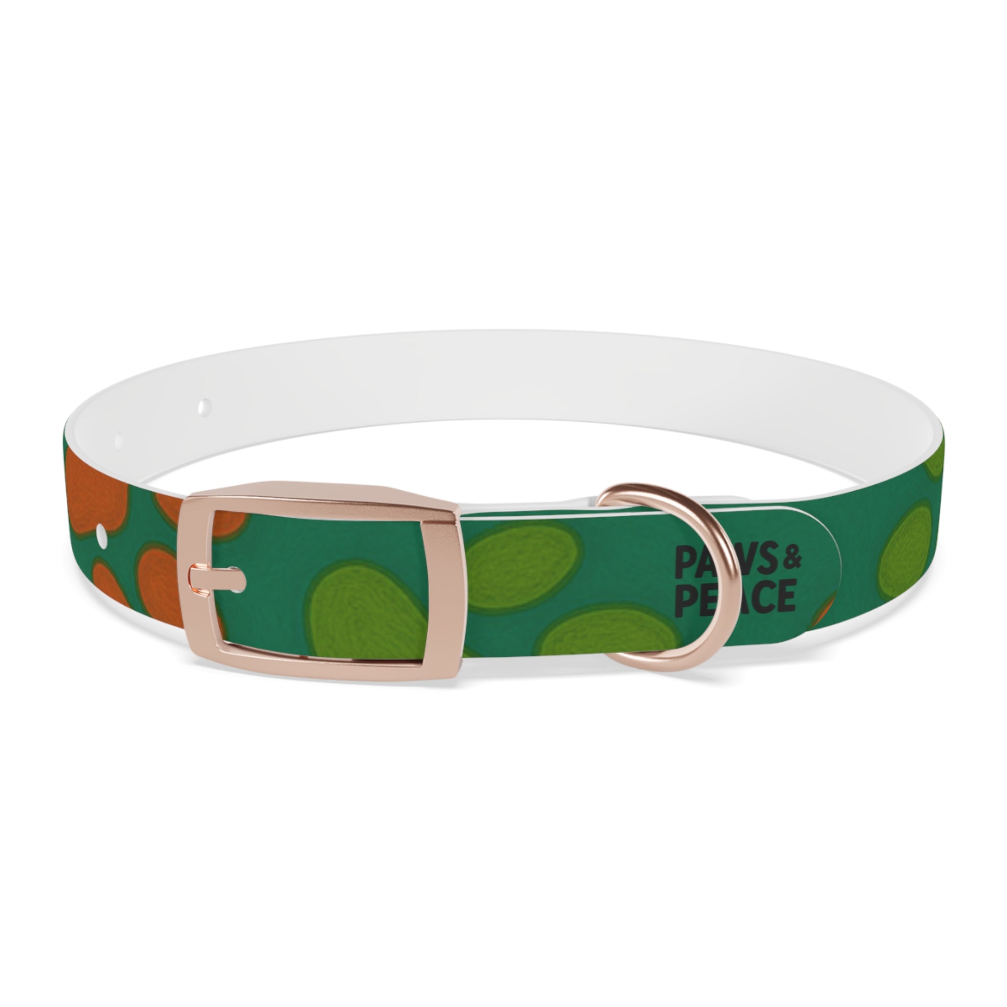 Stylish Dog Collar (green) | Paws & Peace Design Printify
