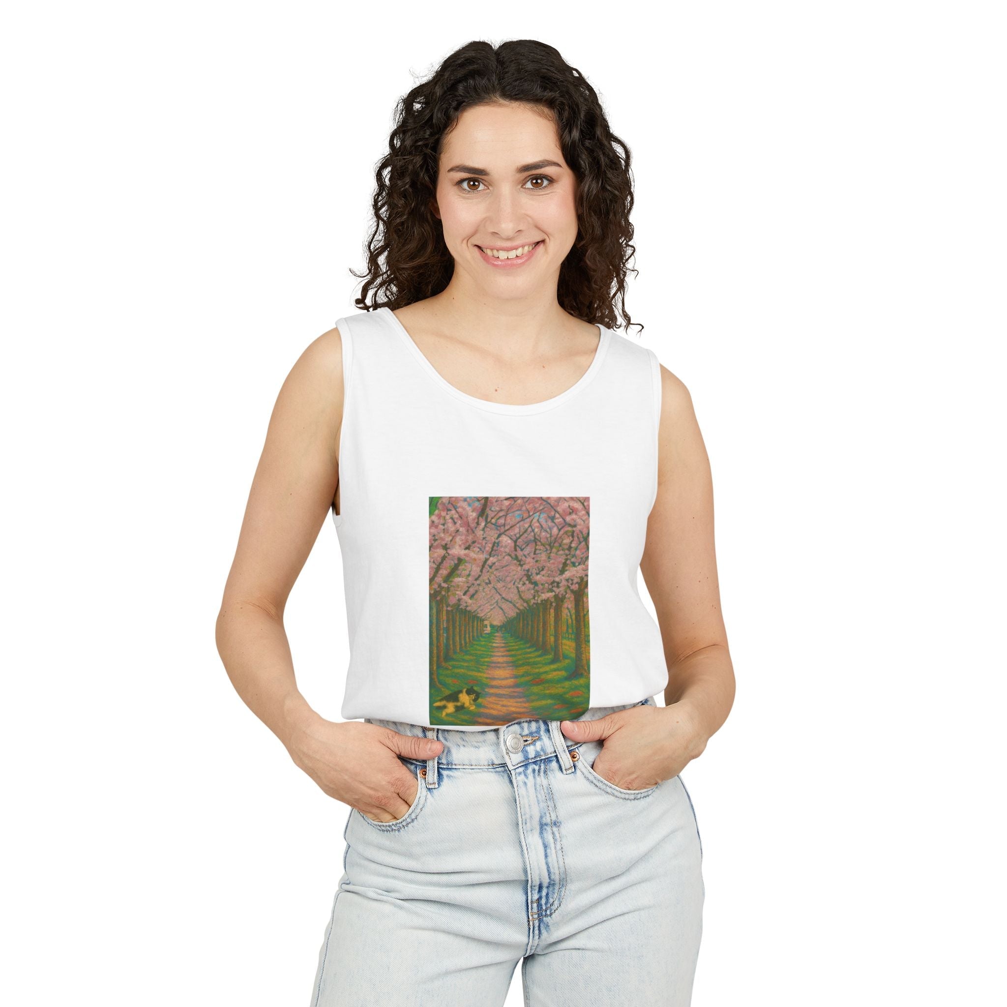 Unisex KaLok Sakura Tank Top by paws&Peace Printify