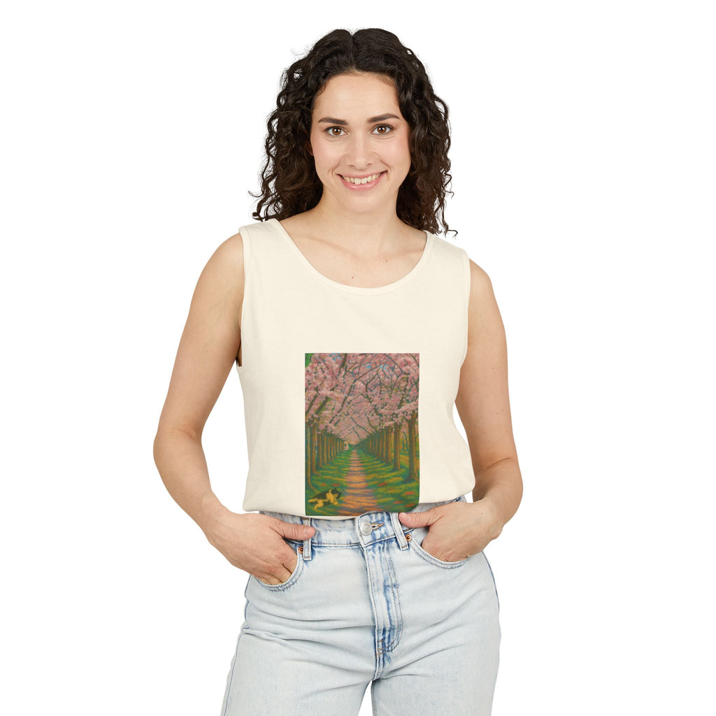 Unisex KaLok Sakura Tank Top by paws&Peace Printify